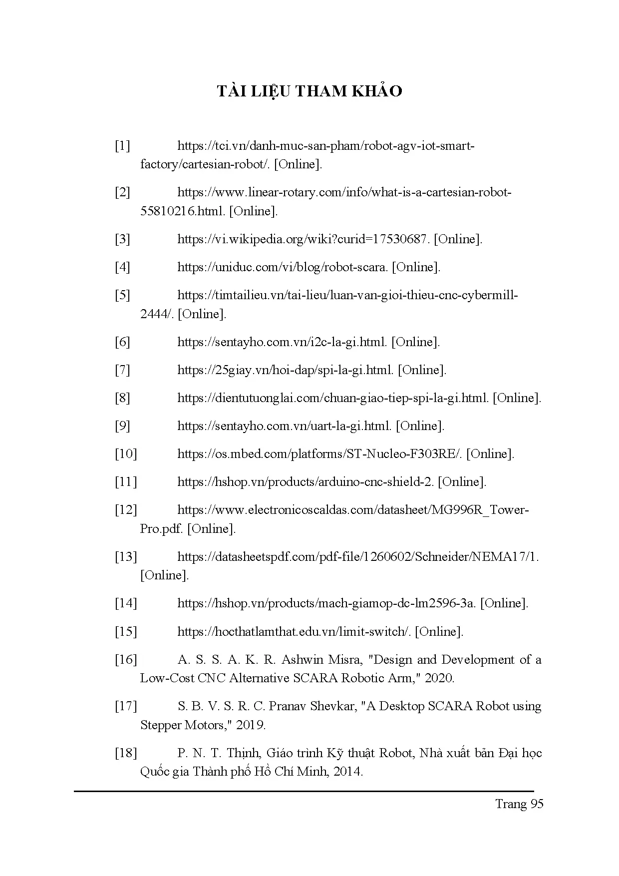 Đồ án tốt nghiệp - Điều khiển và giám sát hệ thống phân loại sản phẩm ứng dụng robot scara - Trang 115