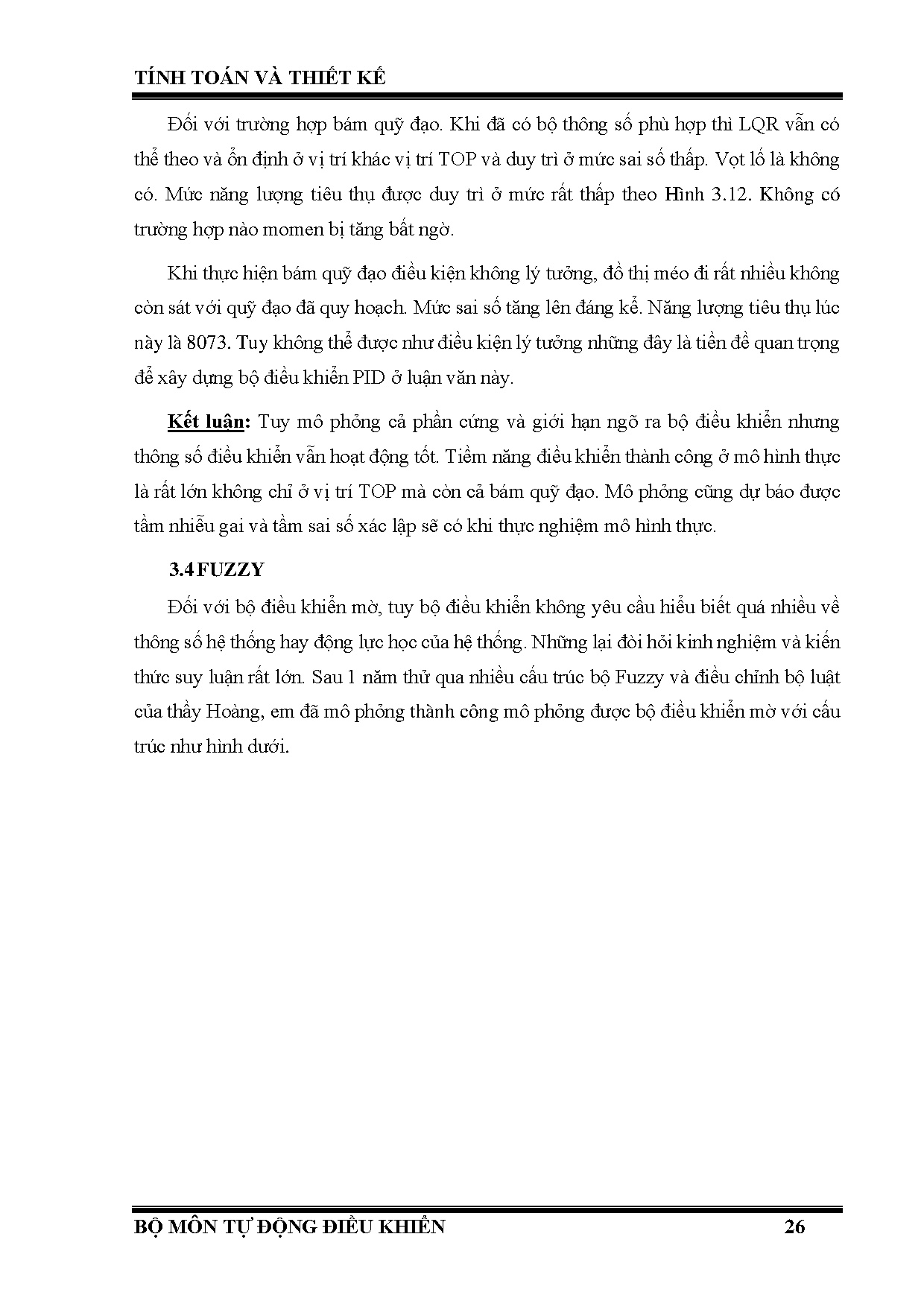 Đồ án tốt nghiệp - So sánh các phương pháp điều khiển bám quỹ đạo cho Pendubot - Trang 46