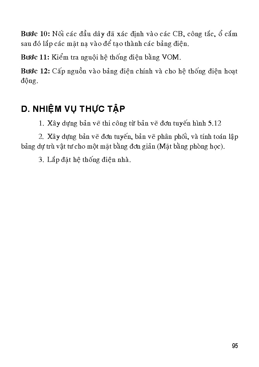 Giáo trình thực tập điện cơ bản (HCMUTE) - Trang 94