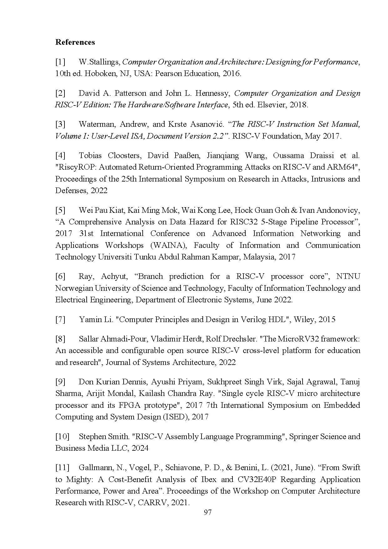 Đồ án tốt nghiệp - Design and performance evaluation of Risc-V processor with compressed I - Trang 111