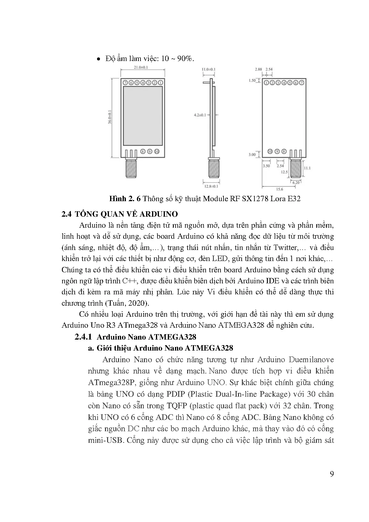 Đồ án tốt nghiệp - Hệ thống giám sát điều khiển chăm sóc vườn rau bằng Lora và Wifi - Trang 21