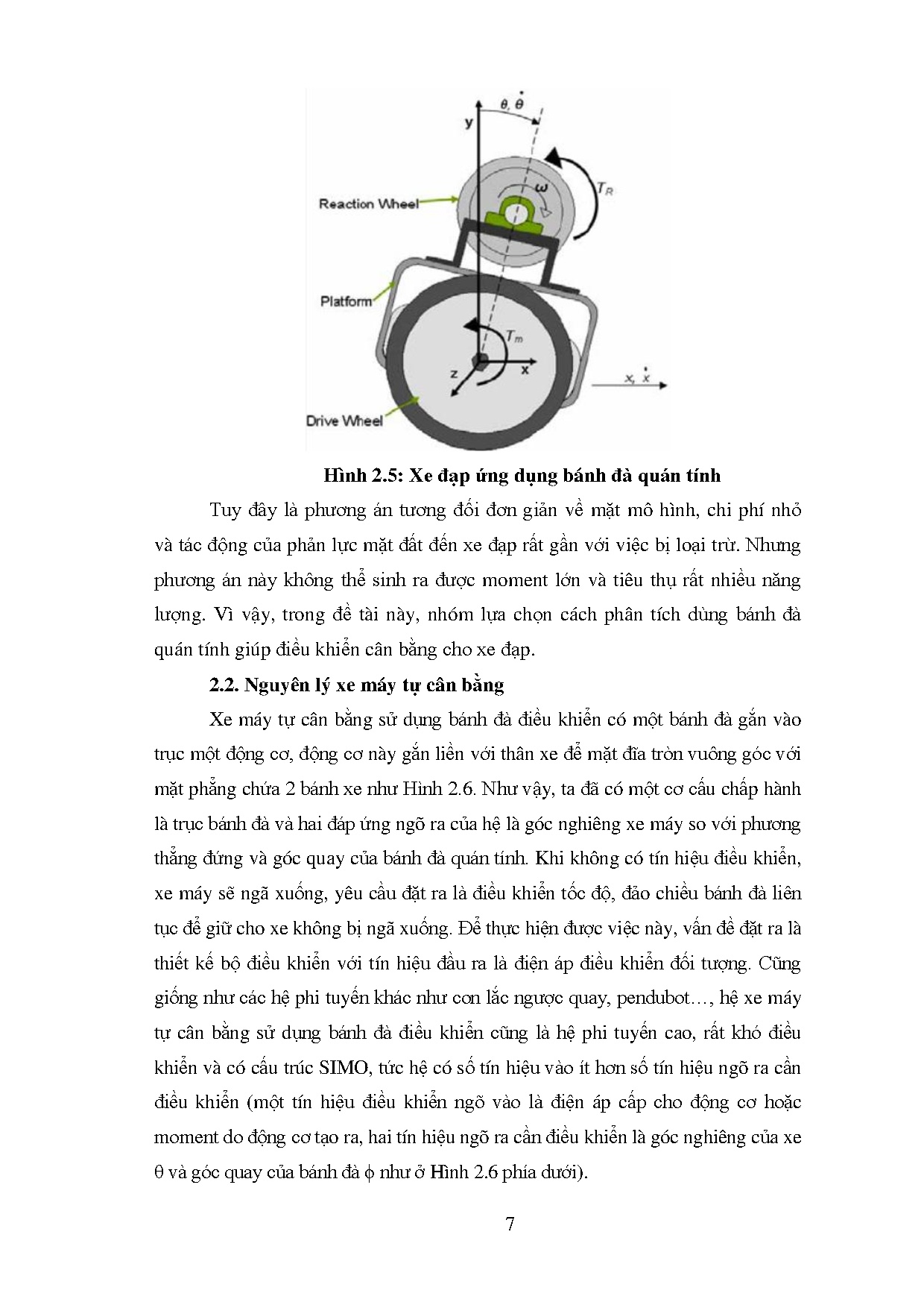 Đồ án tốt nghiệp - Thiết kế và điều khiển xe máy cân bằng - Trang 20