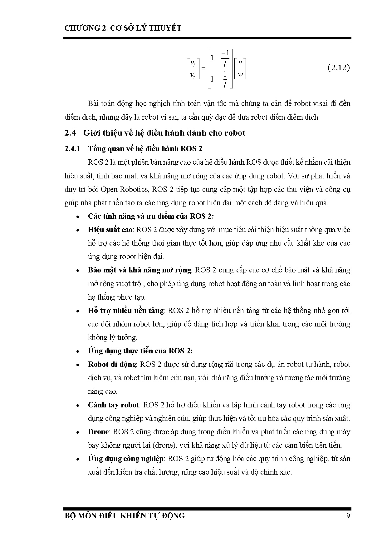 Đồ án tốt nghiệp - Thiết kế và điều khiển Mobile Robot Ứng dụng xếp hàng lên kệ trong kho - Trang 28