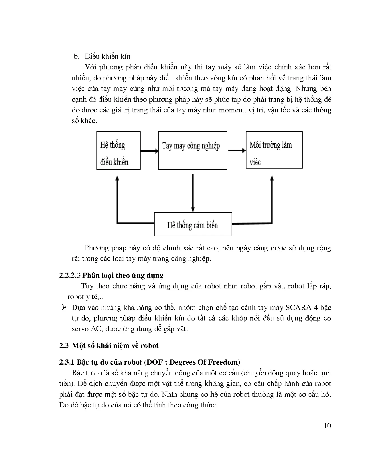 Đồ án tốt nghiệp - Chế tạo cánh tay robot trong công nghiệp gấp và xếp vật - Trang 26