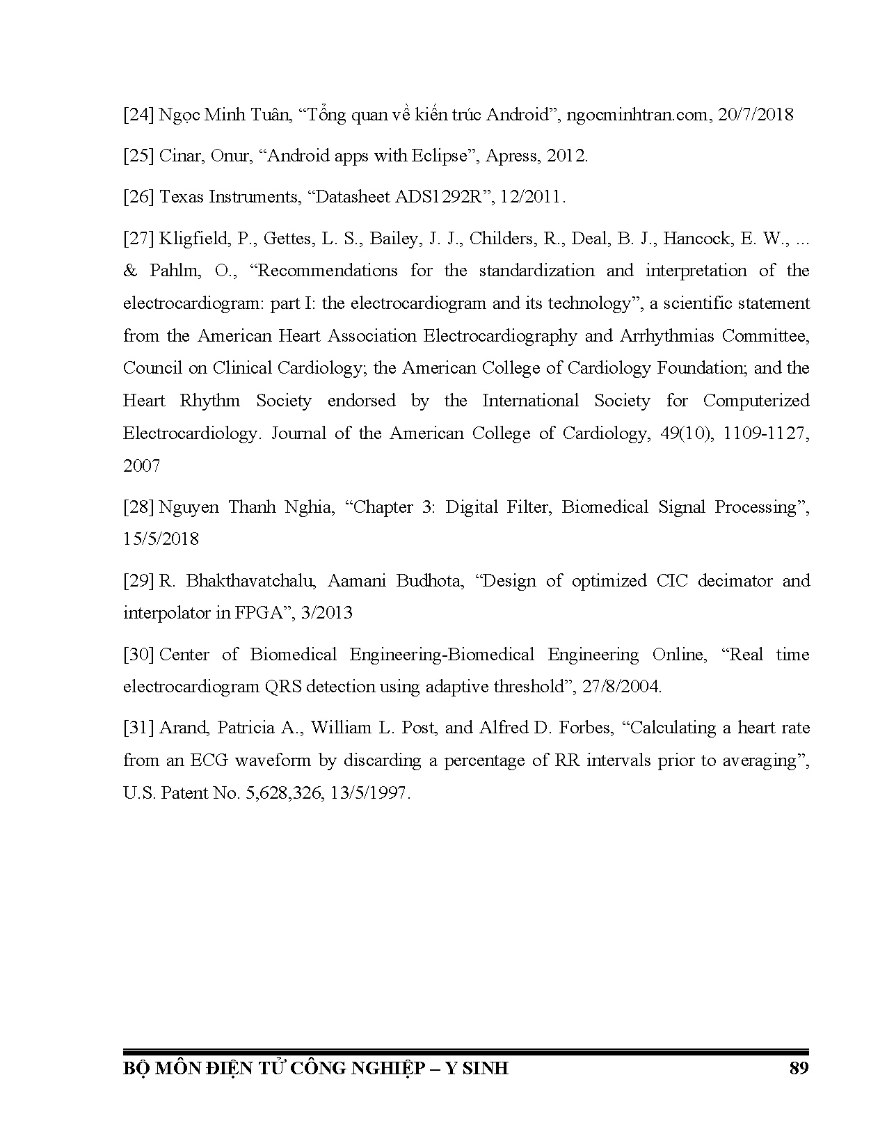 Đồ án tốt nghiệp - Thiết kế và thi công thiết bị điện tim cho trẻ em dưới 12 tháng tuổi - Trang 103