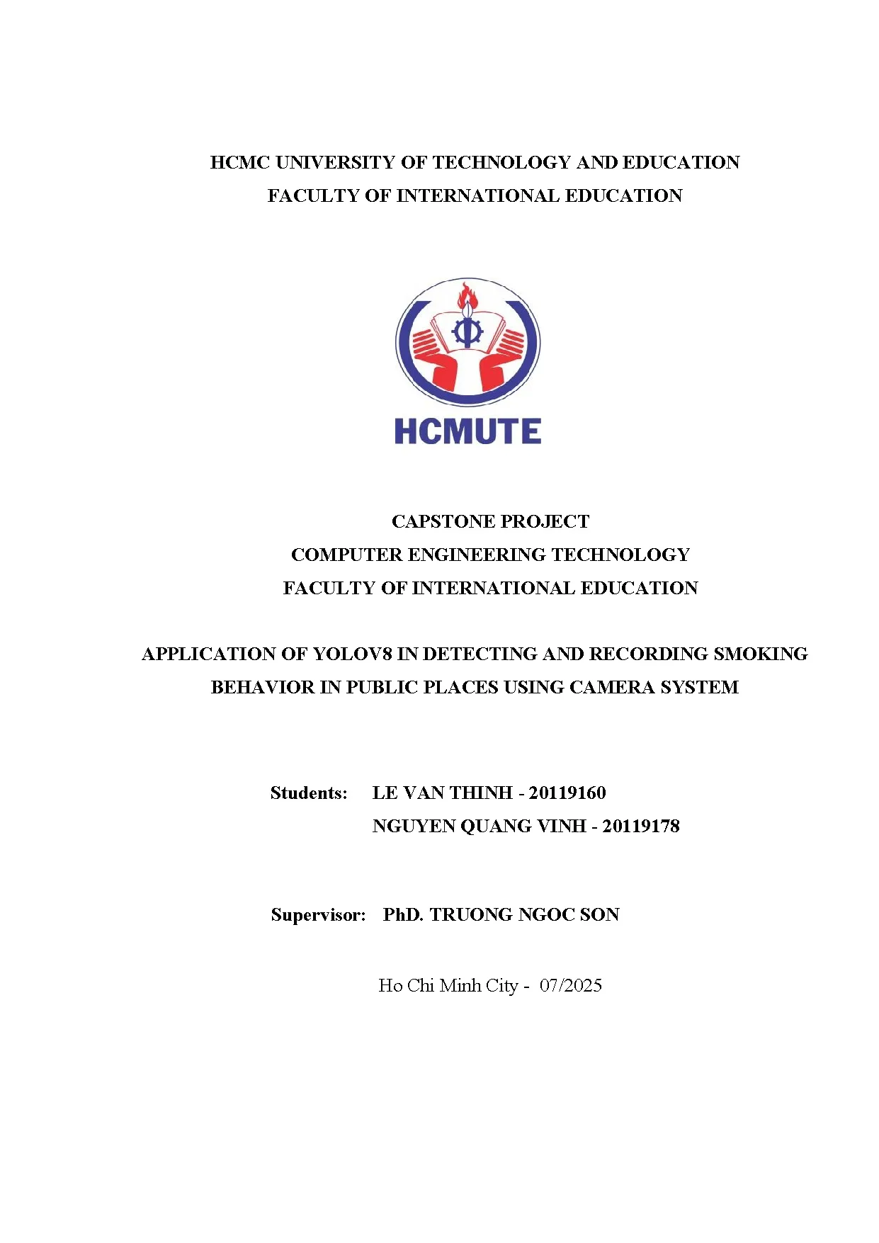 Đồ án tốt nghiệp - Application of yolov8 in detecting and recording smoking behavior in public PUCS - Trang 2