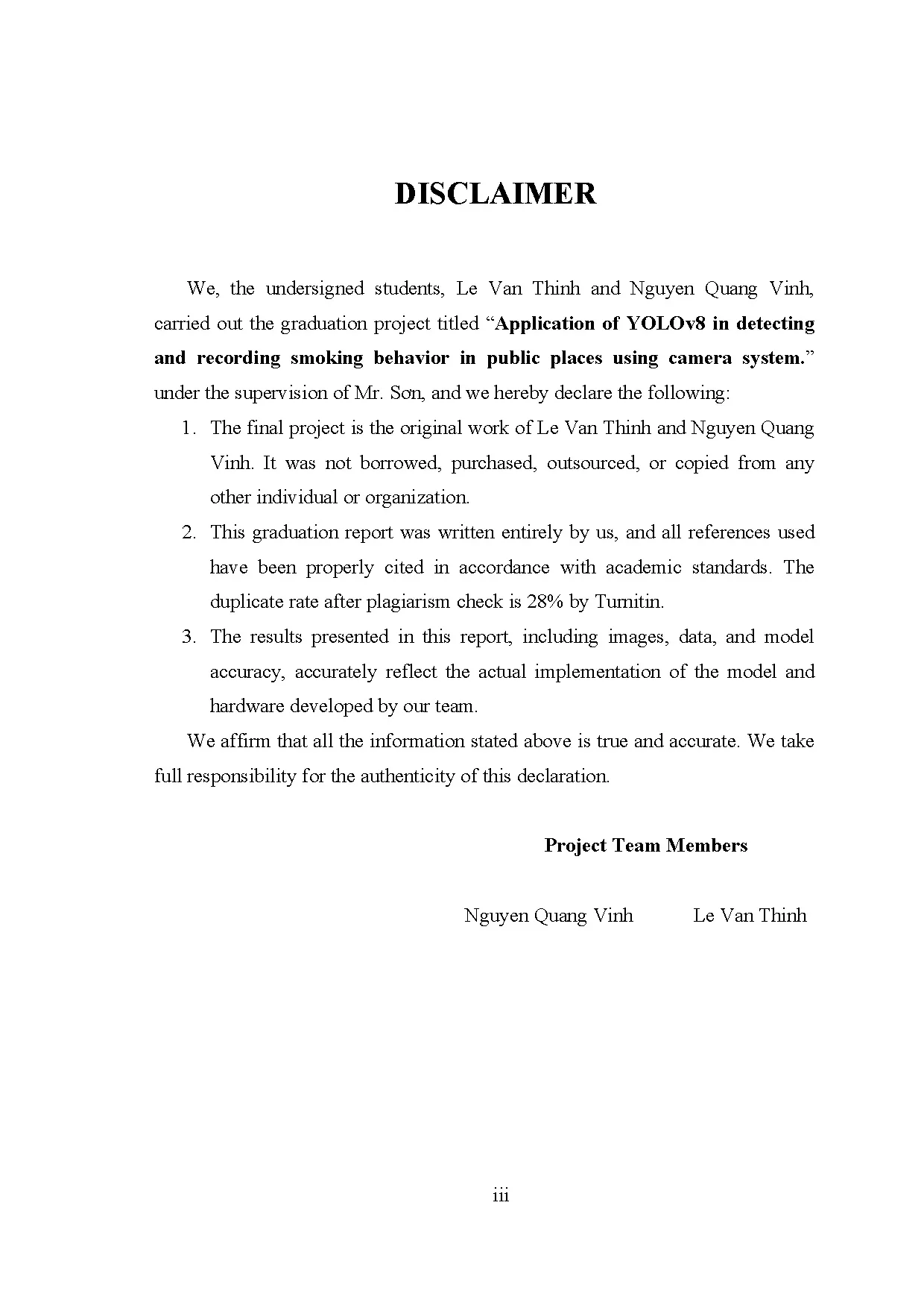 Đồ án tốt nghiệp - Application of yolov8 in detecting and recording smoking behavior in public PUCS - Trang 4