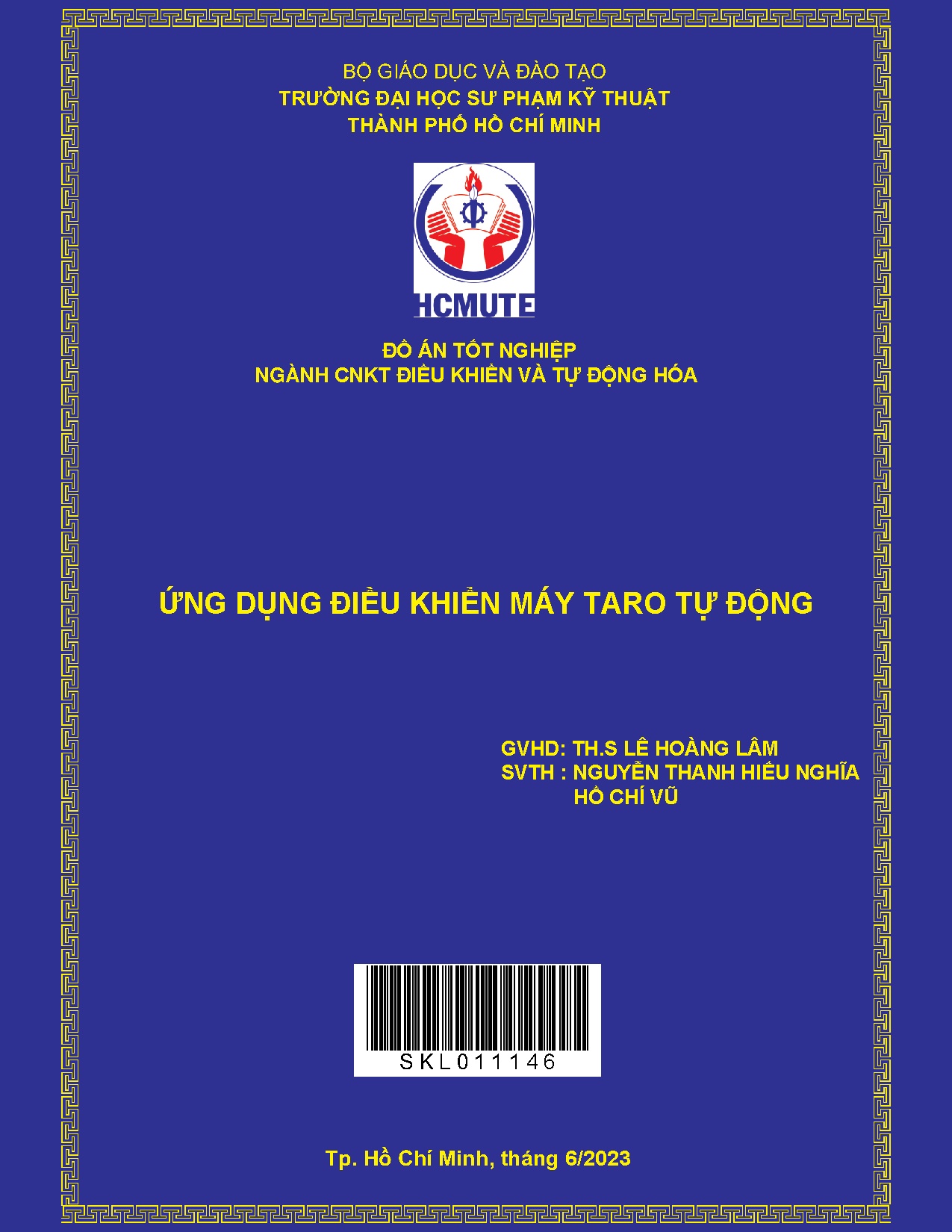 Đồ án tốt nghiệp - Ứng dụng điều khiển máy taro tự động