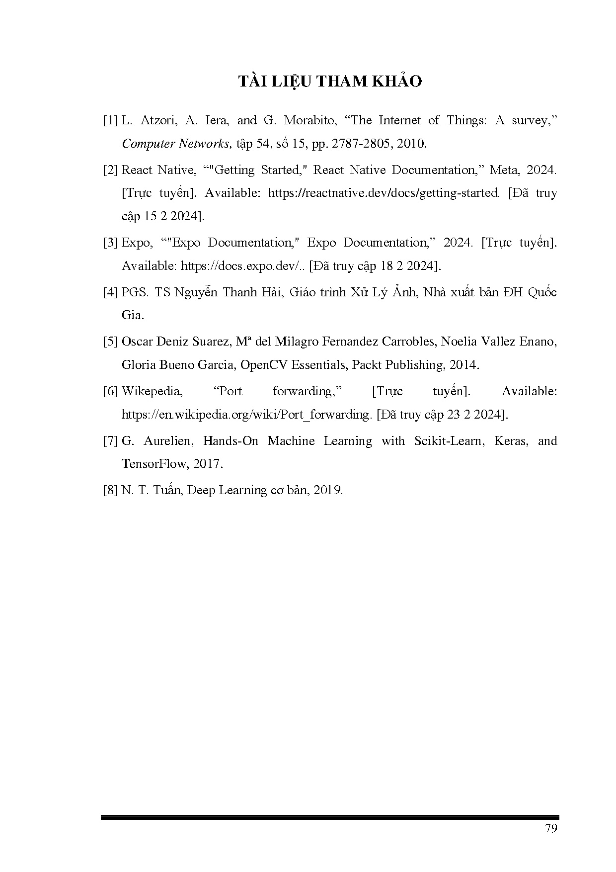 Đồ án tốt nghiệp - Thiết kế và thi công smartkey-Iot tích hợp công nghệ xử lý ảnh và trí TNT ( ĐNDKM - Trang 94