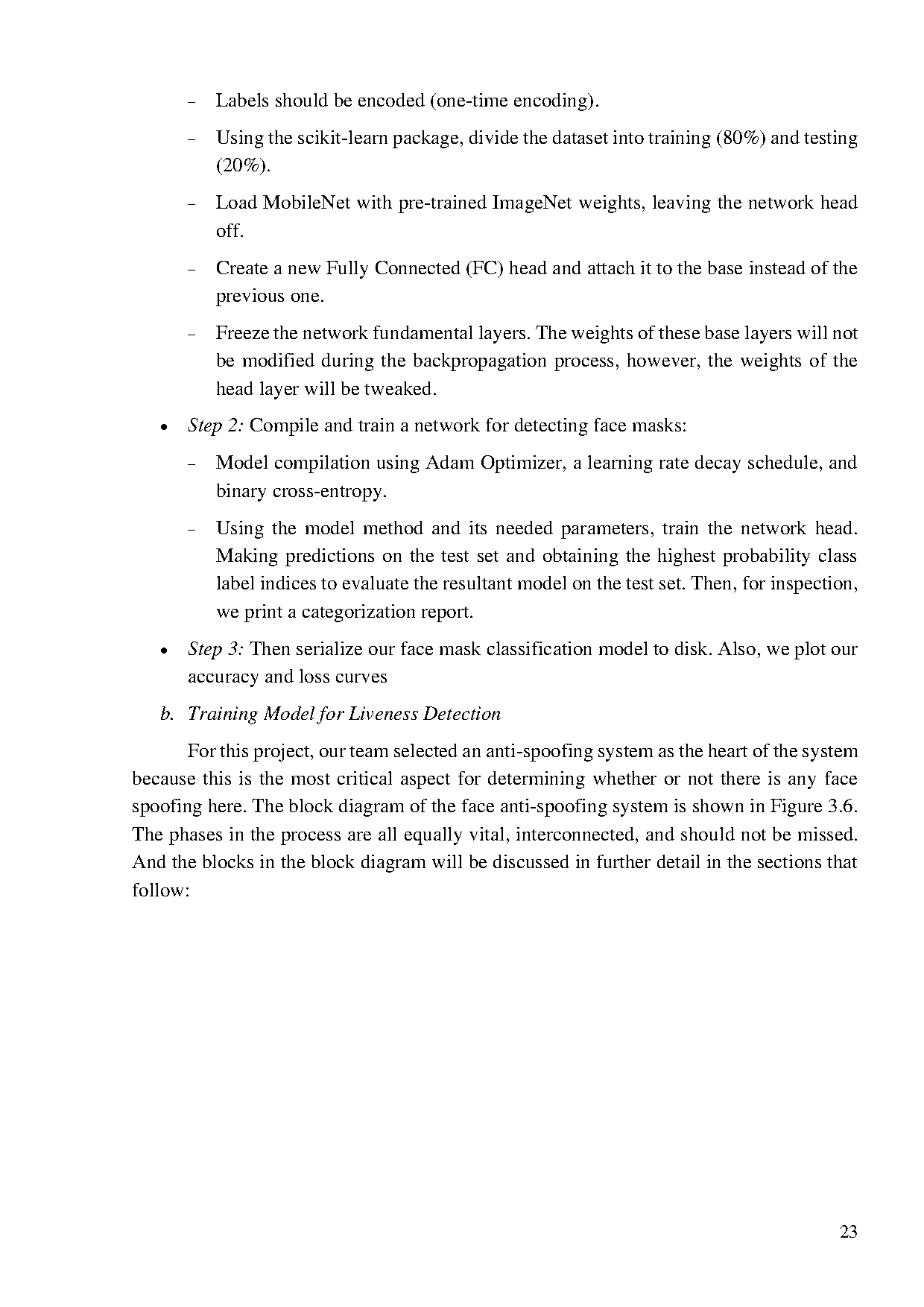 Đồ án tốt nghiệp - Real - time attendance management system based on face recognition with facial FT - Trang 35