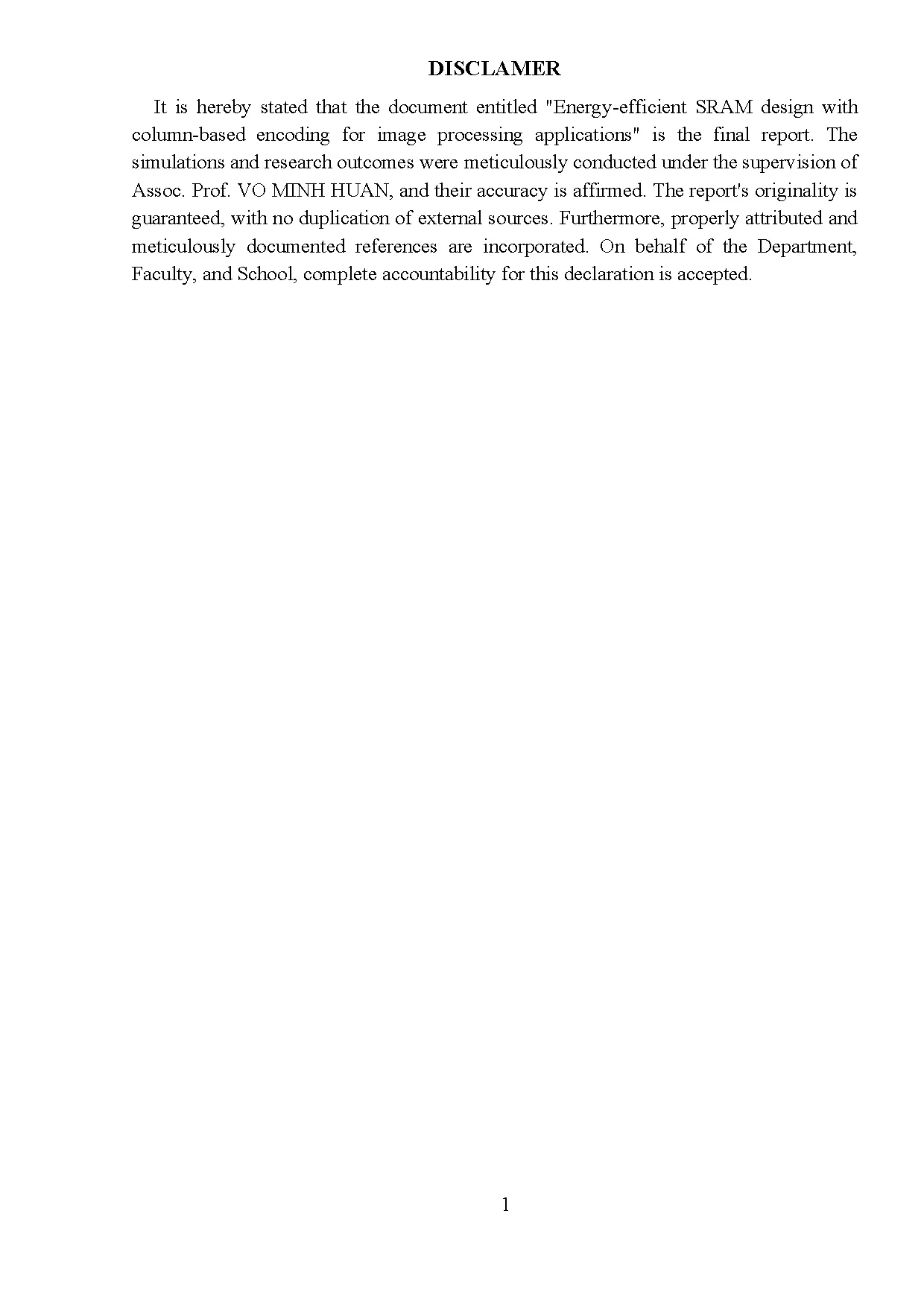 Đồ án tốt nghiệp - Energy-efficient sram design with column based encoding - Trang 3