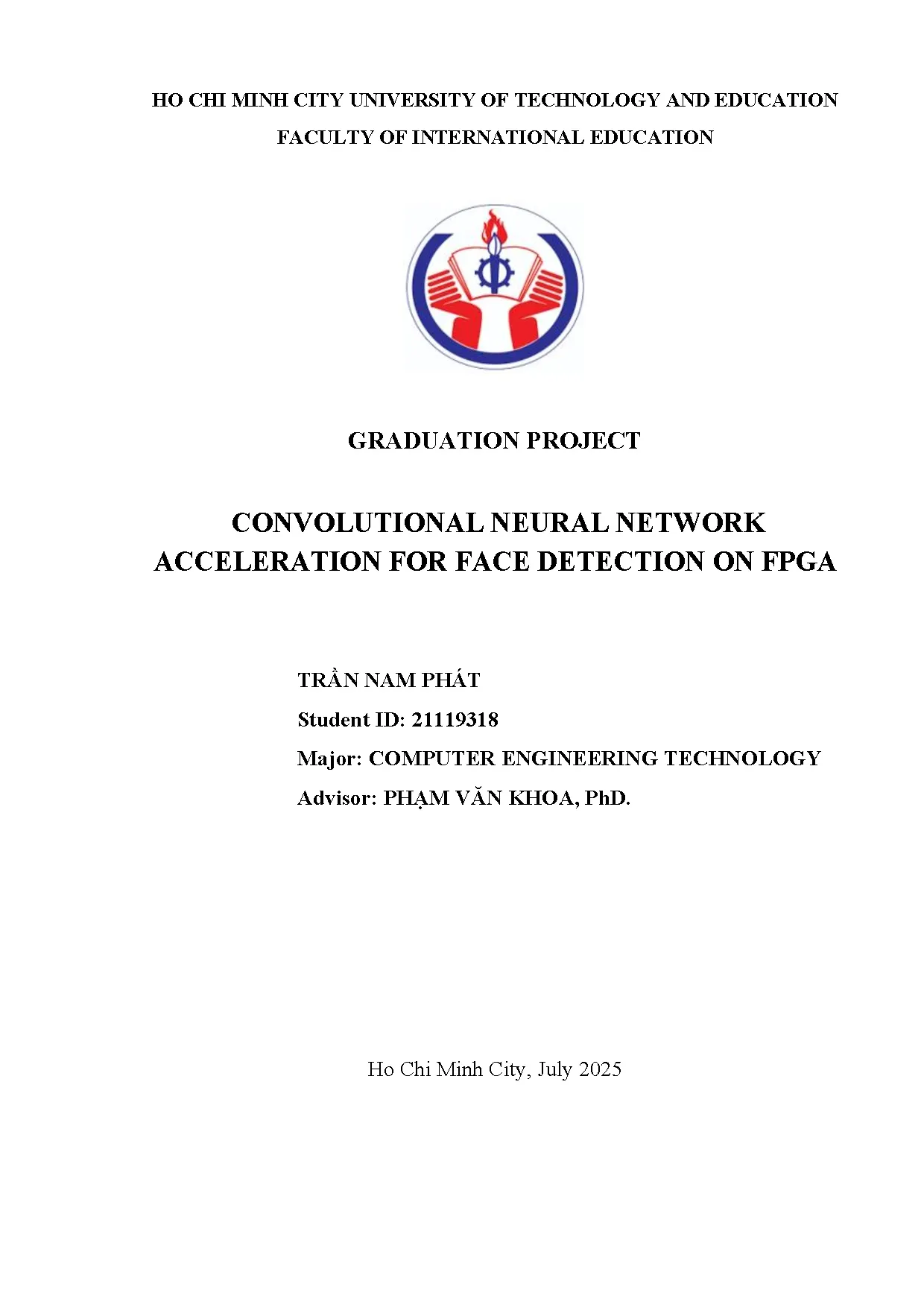 Đồ án tốt nghiệp - Convolutional neural network acceleration for face detection on fpga - Trang 2