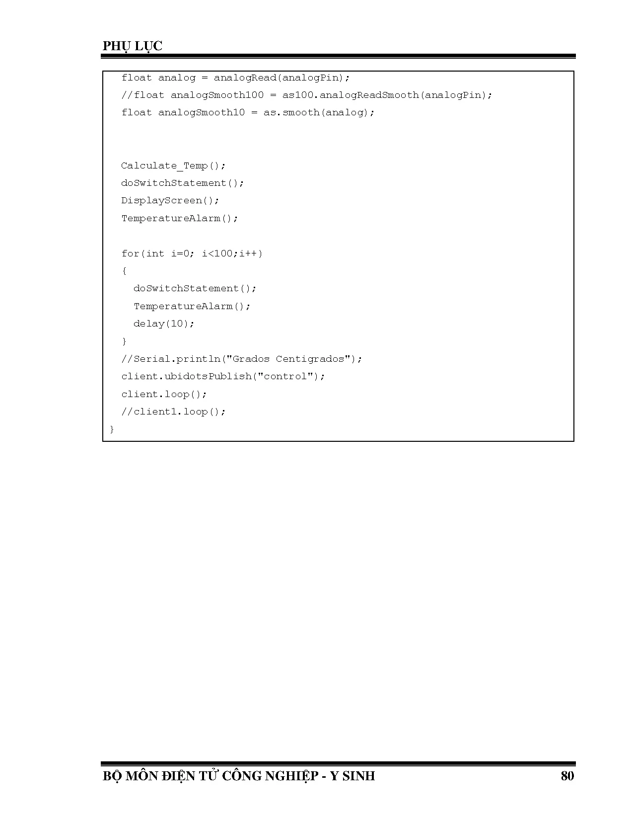Đồ án tốt nghiệp - Thiết kế và thi công vòng đeo tay theo dõi nhiệt độ cơ thể, gửi cảnh báo về ĐT - Trang 93