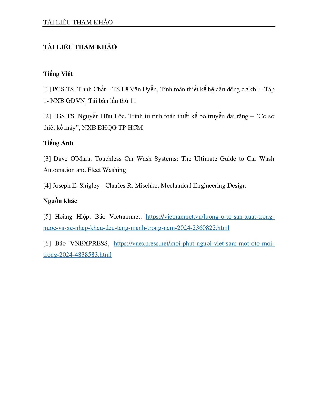 Đồ án tốt nghiệp - Hệ thống rửa xe tự động không tiếp xúc - Trang 89