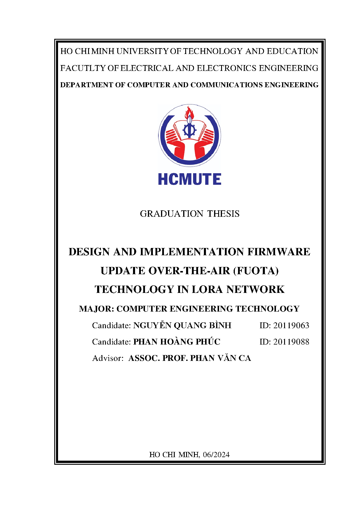 Đồ án tốt nghiệp - Design and implementation firmware  over- the-air (Fuota) technology in LN