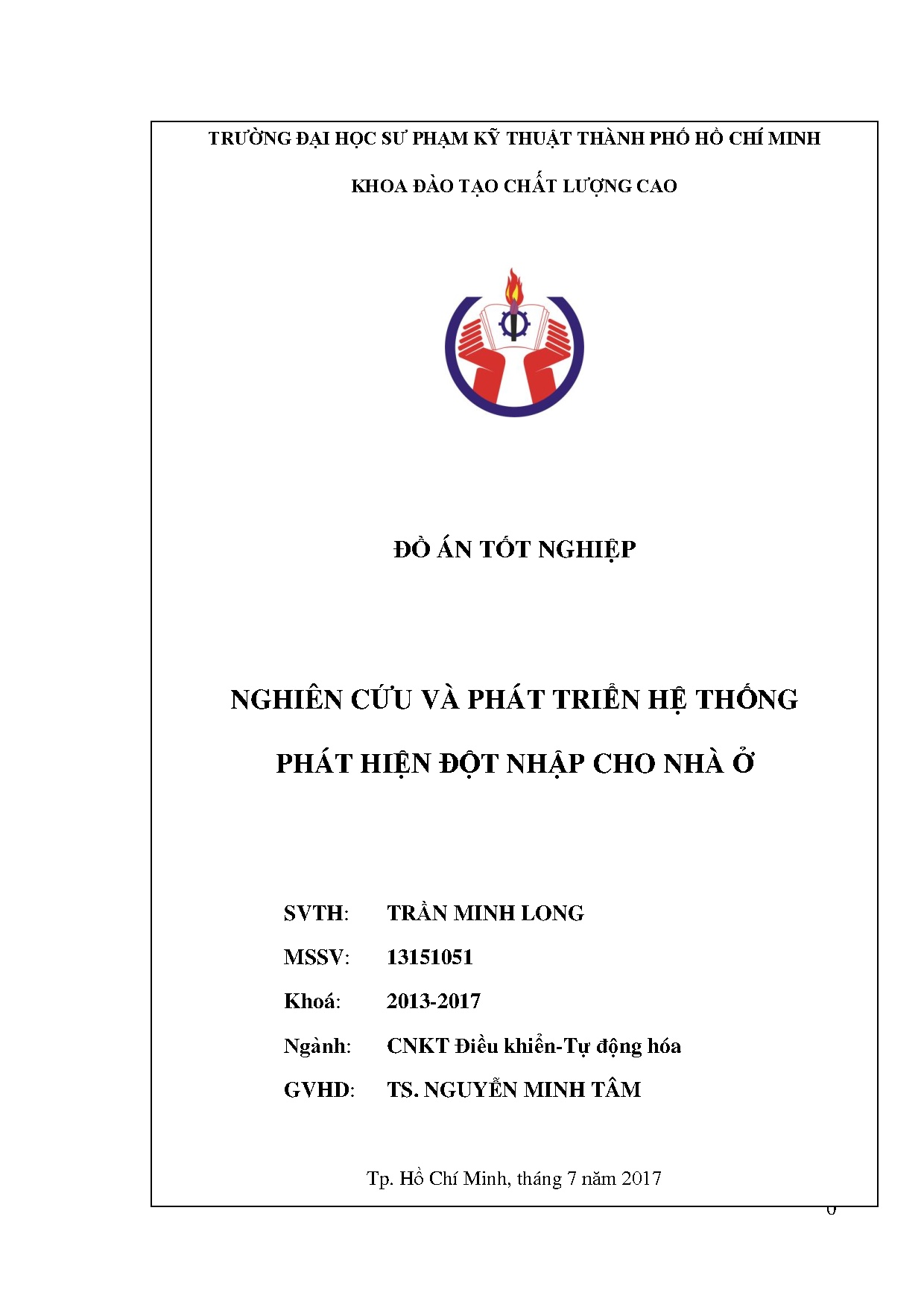 Đồ án tốt nghiệp - Nghiên cứu và phát triển hệ thống phát hiện đột nhập cho nhà ở