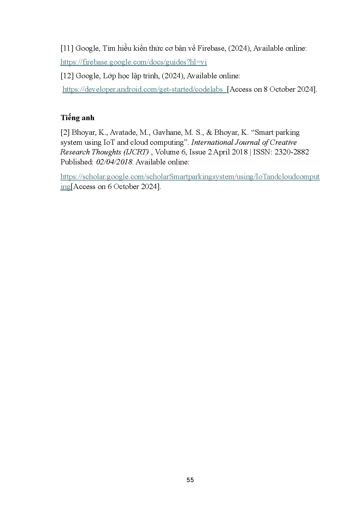 Đồ án tốt nghiệp - Hệ thống đặt chỗ và quản lý bãi đỗ xe ứng dụng công nghệ IOT và xử lý ảnh - Trang 69