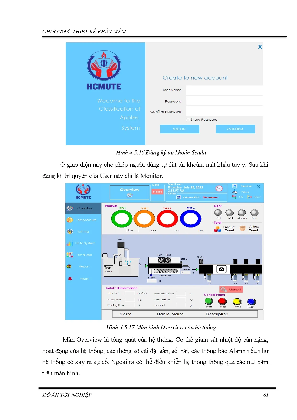 Đồ án tốt nghiệp - Hệ thống giám sát rửa và phân loại táo theo cân nặng và màu sắc ứng dụng xử lý Ả - Trang 79