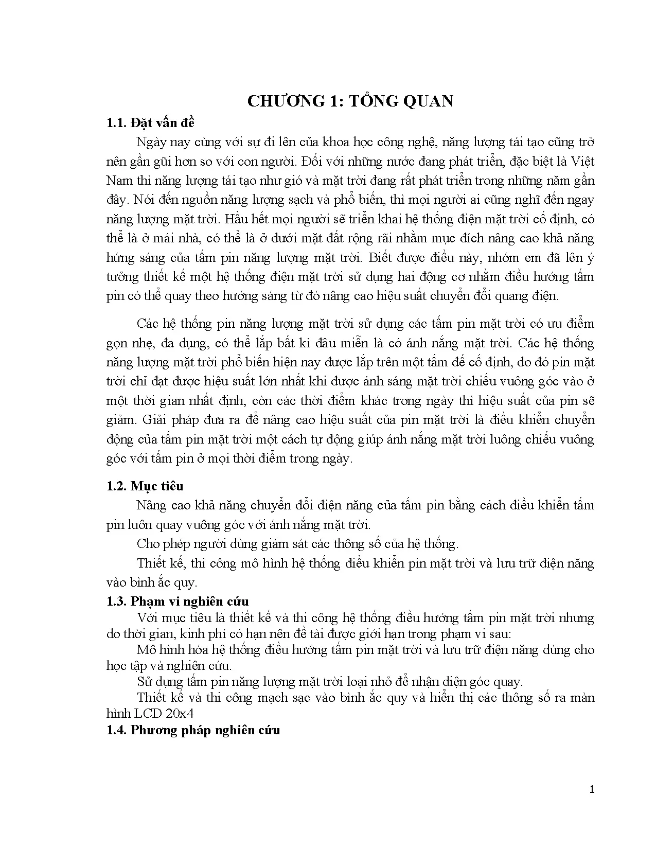 Đồ án tốt nghiệp - Thiết kế hệ thống giám sát và điều khiển tấm pin năng lượng mặt trời - Trang 16