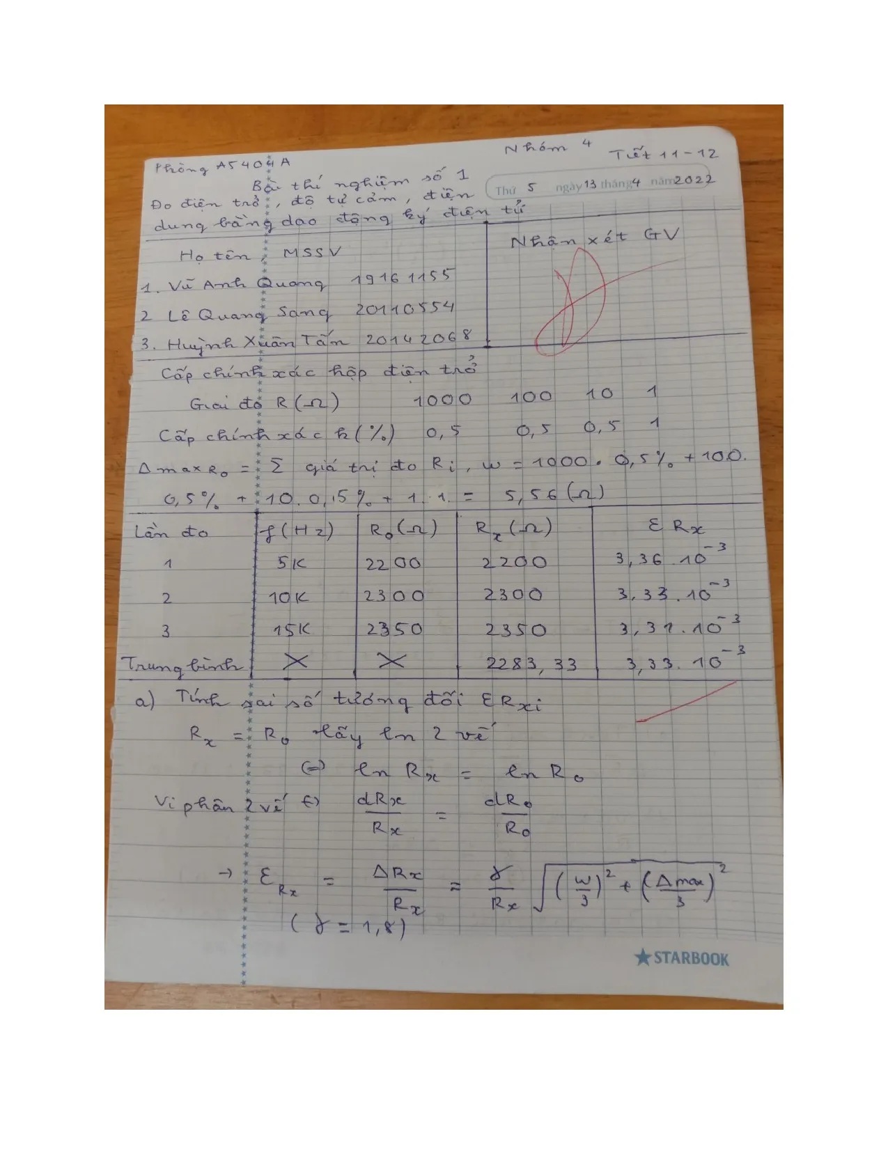 Bài 1 Đo R,L,C bằng dao động ký điện tử