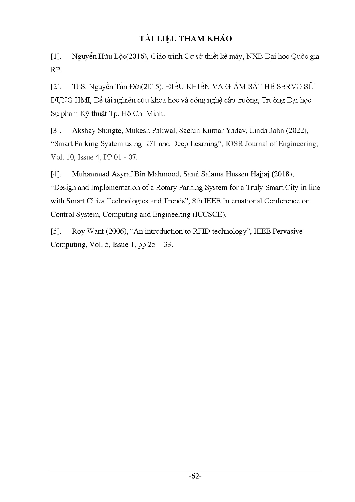 Đồ án tốt nghiệp - Thiết kế và thi công hệ thống tháp giữ xe tự động - Trang 80