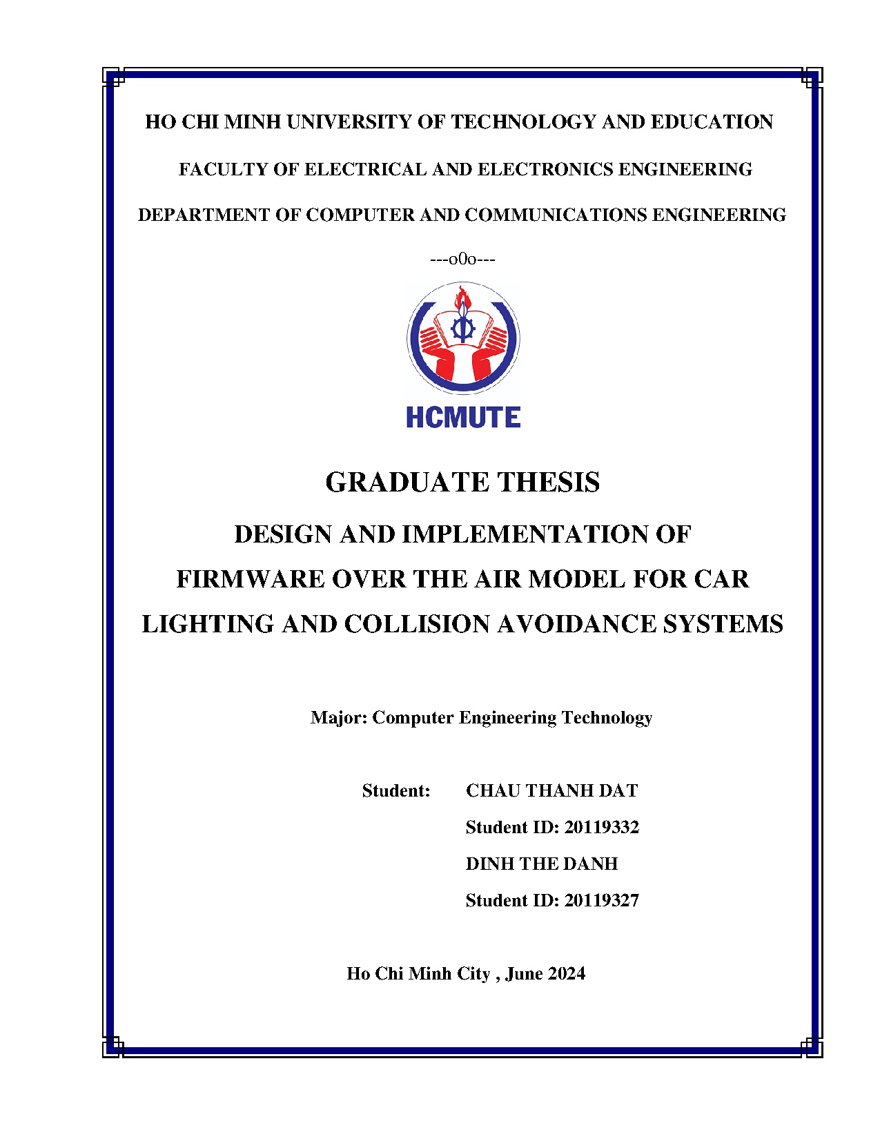 Đồ án tốt nghiệp - Design and implementation of firmware over the air model for car lighting and CAS