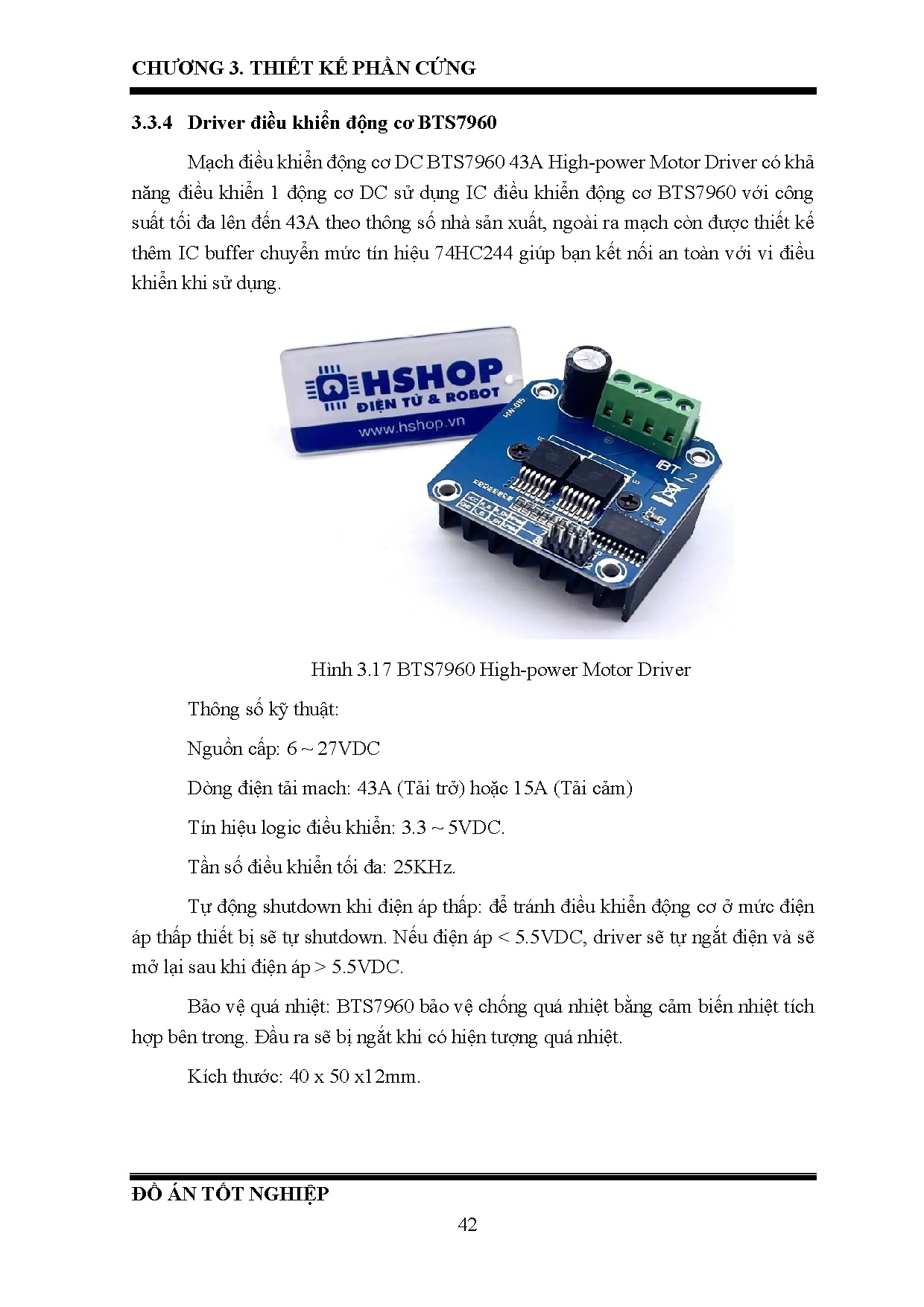 Đồ án tốt nghiệp - Thiết kế và thi công mô hình Robot di động hỗ trợ khuân vác đồ vật và PHTNCNCT - Trang 65