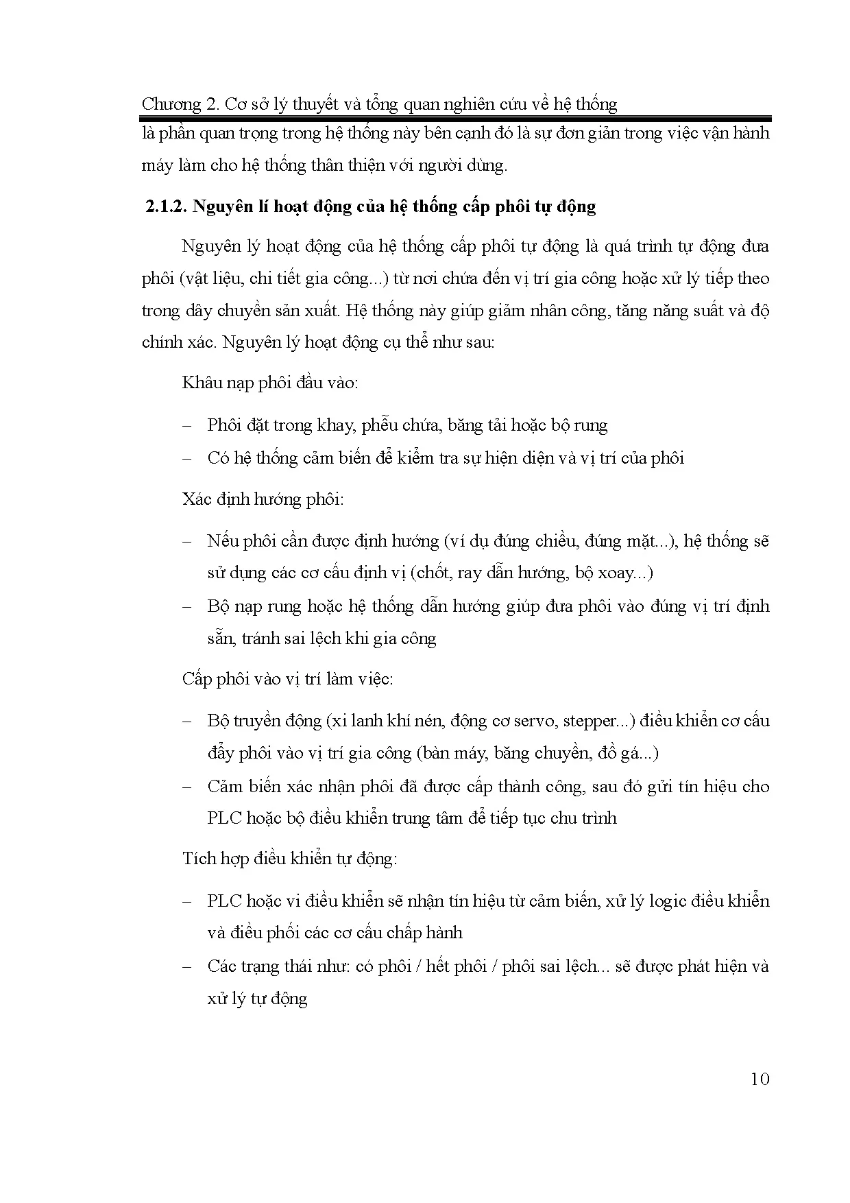 Đồ án tốt nghiệp - Thiết kế và điều khiển hệ thống cấp phôi liên tục trong dây chuyền sản xuất CQS - Trang 24