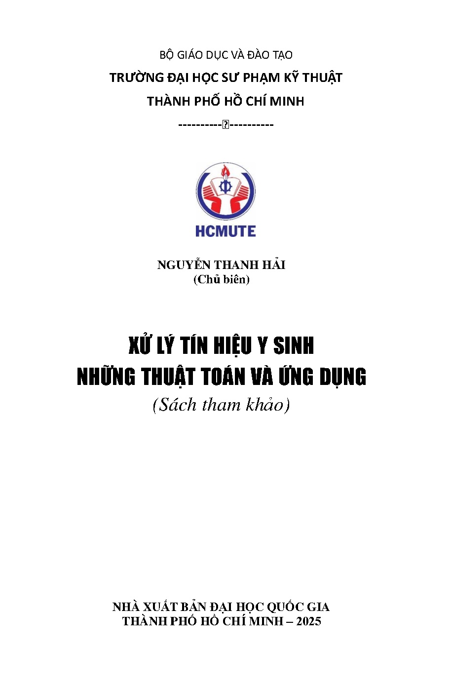 Xử lý tín hiệu y sinh những thuật toán và ứng dụng (sách tham khảo) (HCMUTE)