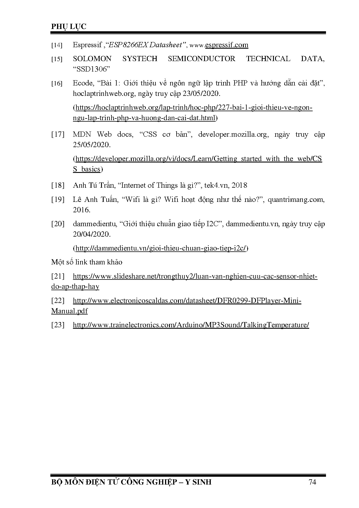 Đồ án tốt nghiệp - Thiết kế và thi công thiết bị đo nhiệt độ cơ thể con người bằng hồng ngoại SDCNI - Trang 90