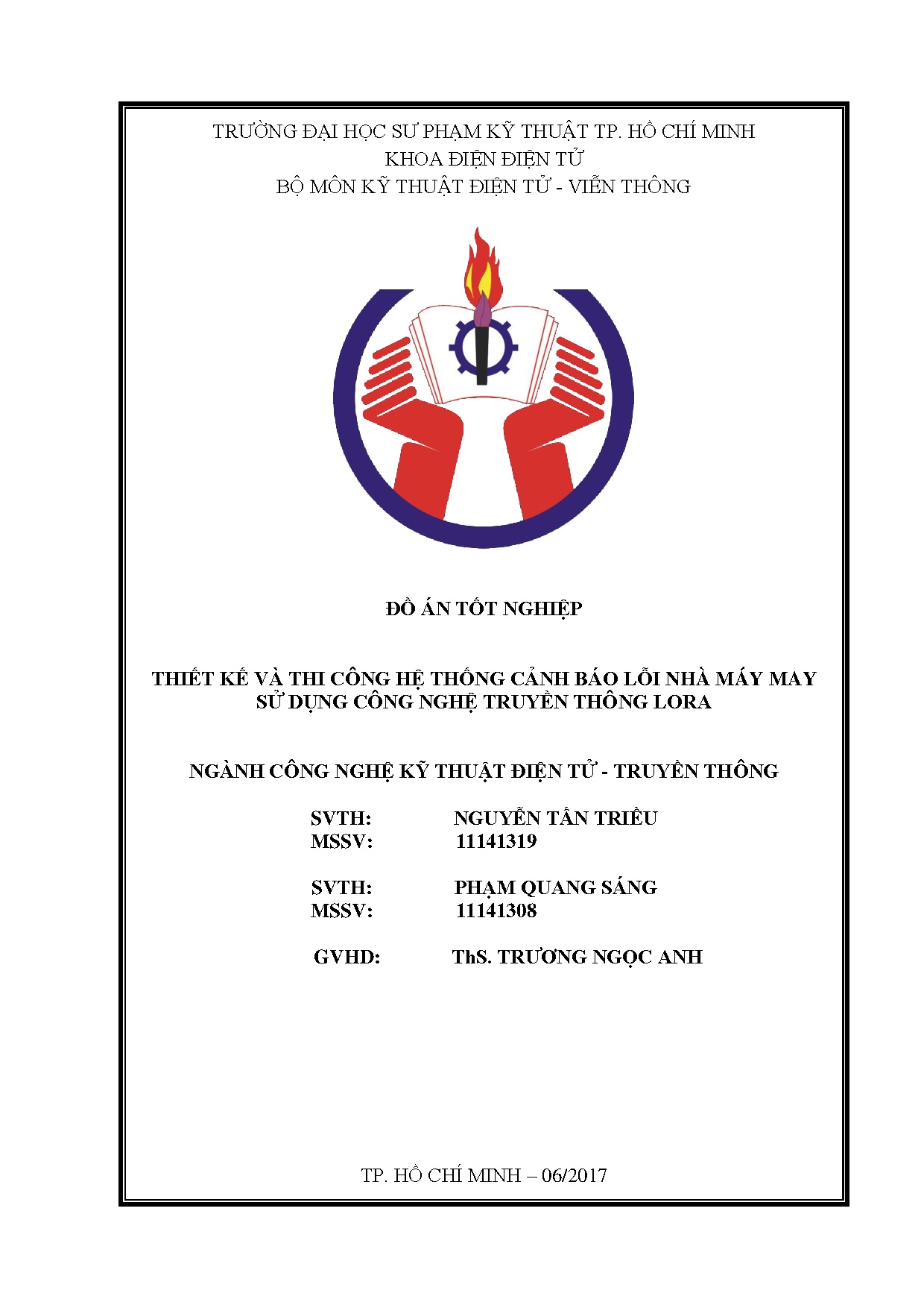 Đồ án tốt nghiệp - Thiết kế và thi công hệ thống cảnh báo lỗi nhà máy may sử dụng công nghệ TTL