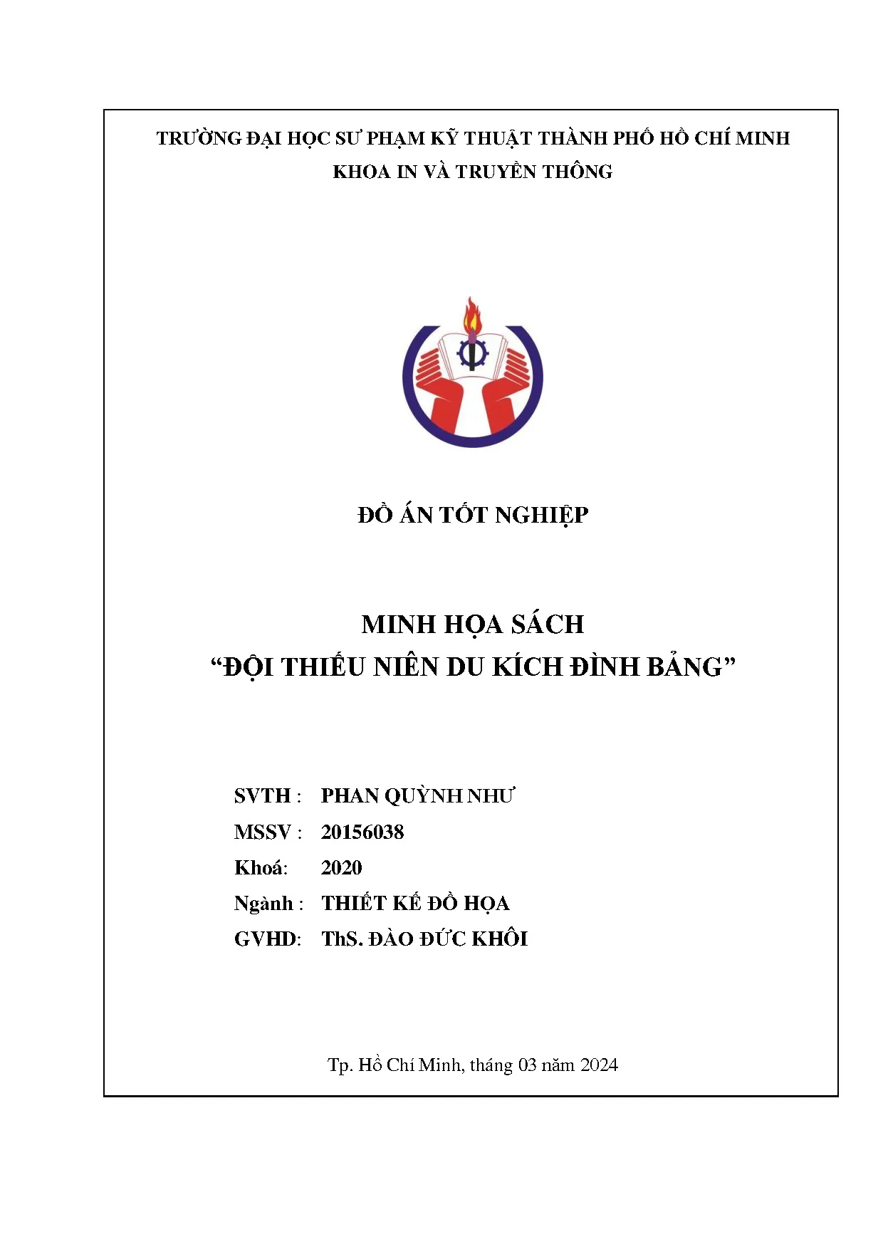 Đồ án tốt nghiệp - Minh họa sách “Đội thiếu niên du kích Đình Bảng” - Trang 2