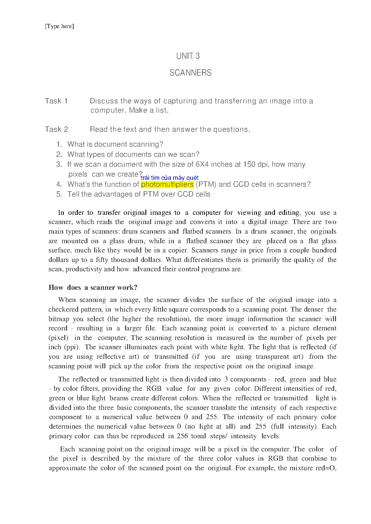 Ảnh một số trang tài liệu