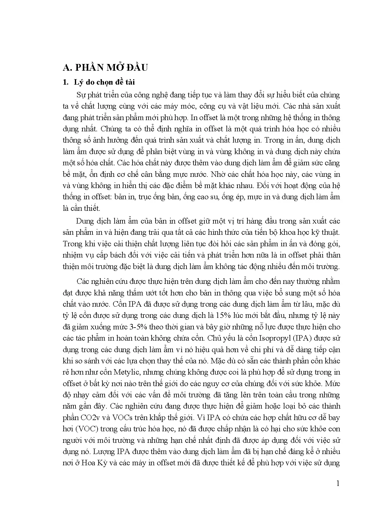 Đồ án tốt nghiệp - Nghiên cứu chế tạo và khảo sát tính chất dung dịch làm ẩm trong in offset tờ rời - Trang 25