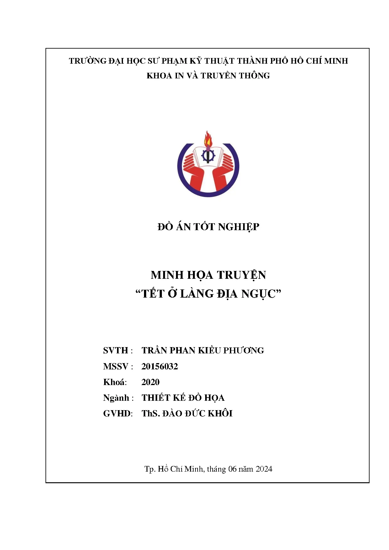 Đồ án tốt nghiệp - Minh họa truyện “Tết ở làng Địa Ngục” - Trang 3