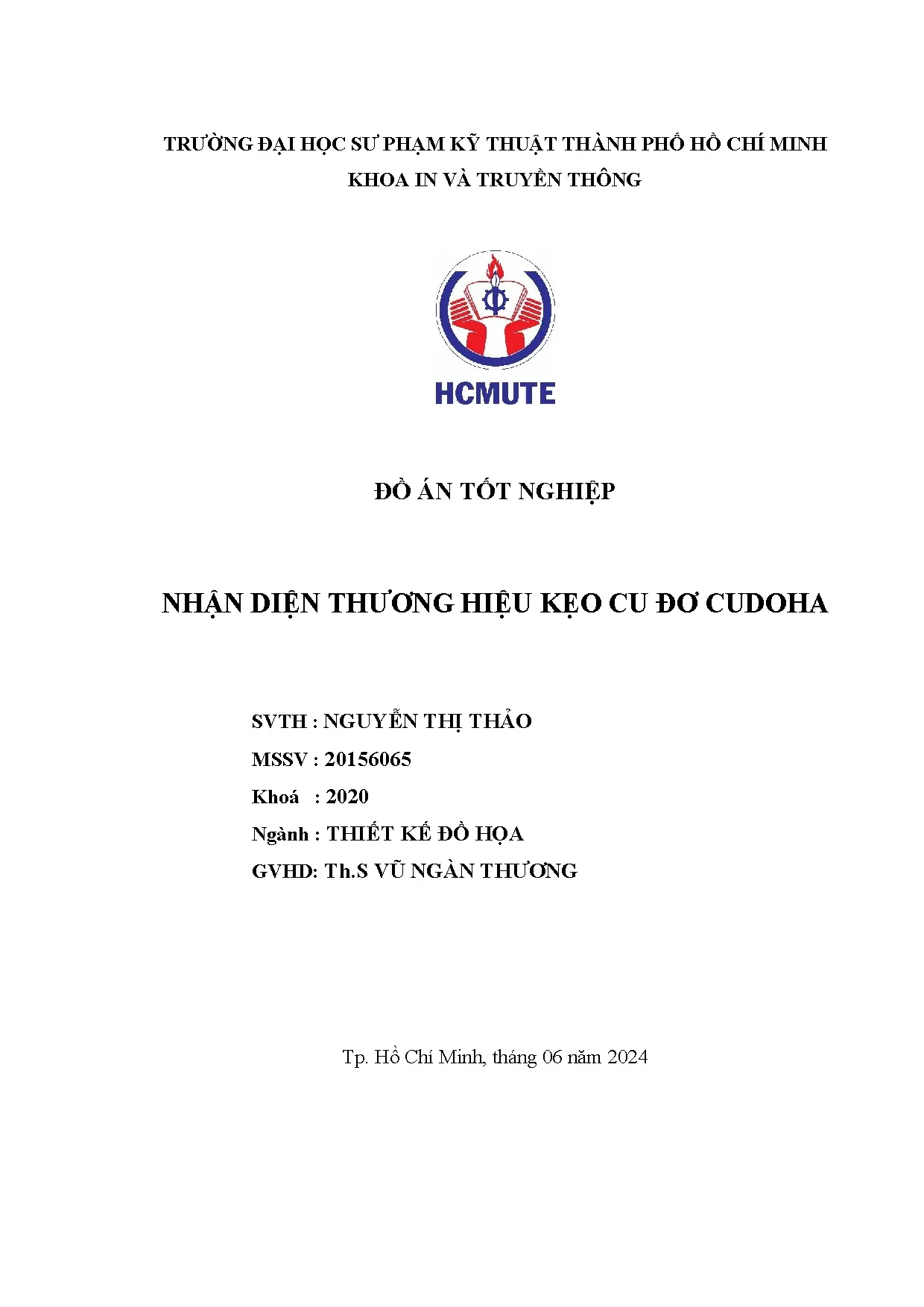 Đồ án tốt nghiệp - Bộ nhận diện thương hiệu kẹo Cu Đơ CUDOHA - Trang 2