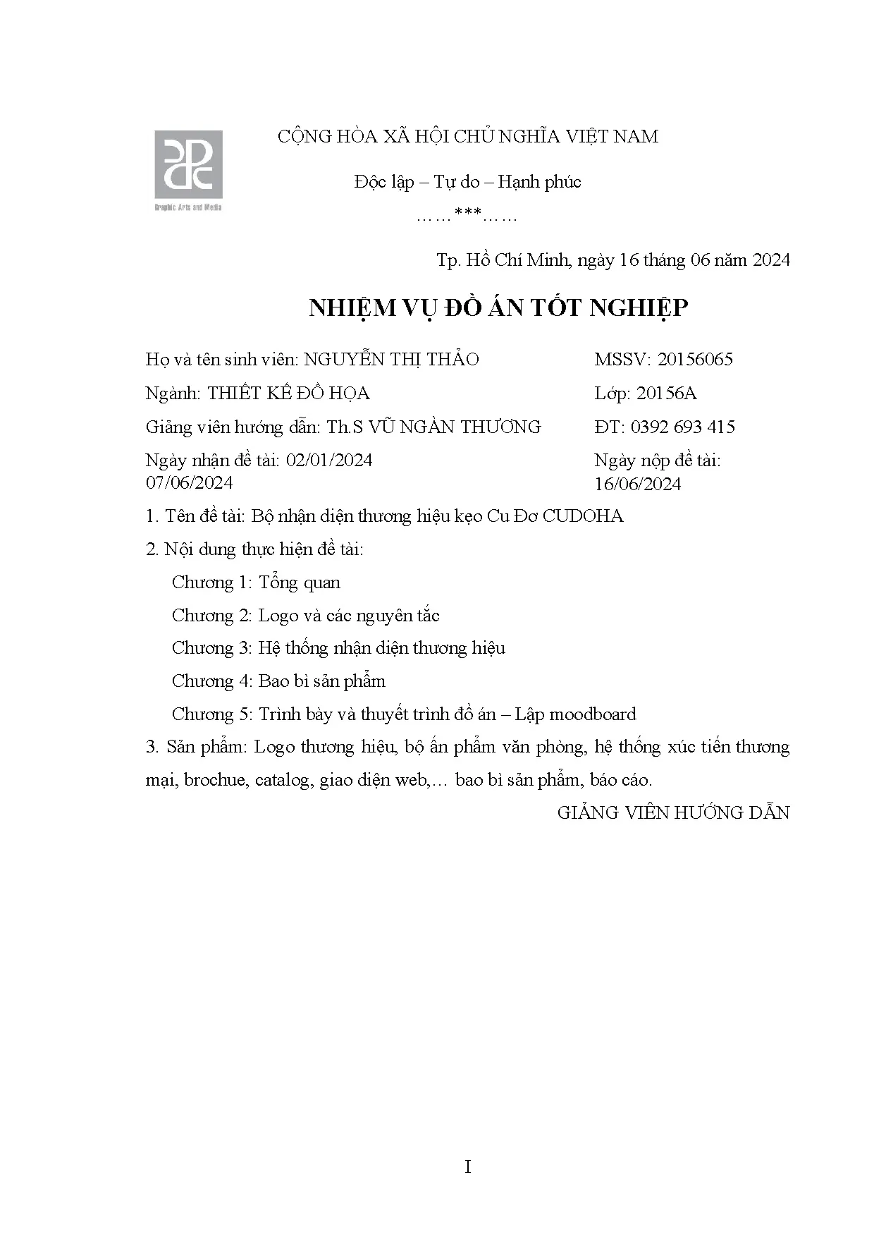 Đồ án tốt nghiệp - Bộ nhận diện thương hiệu kẹo Cu Đơ CUDOHA - Trang 3