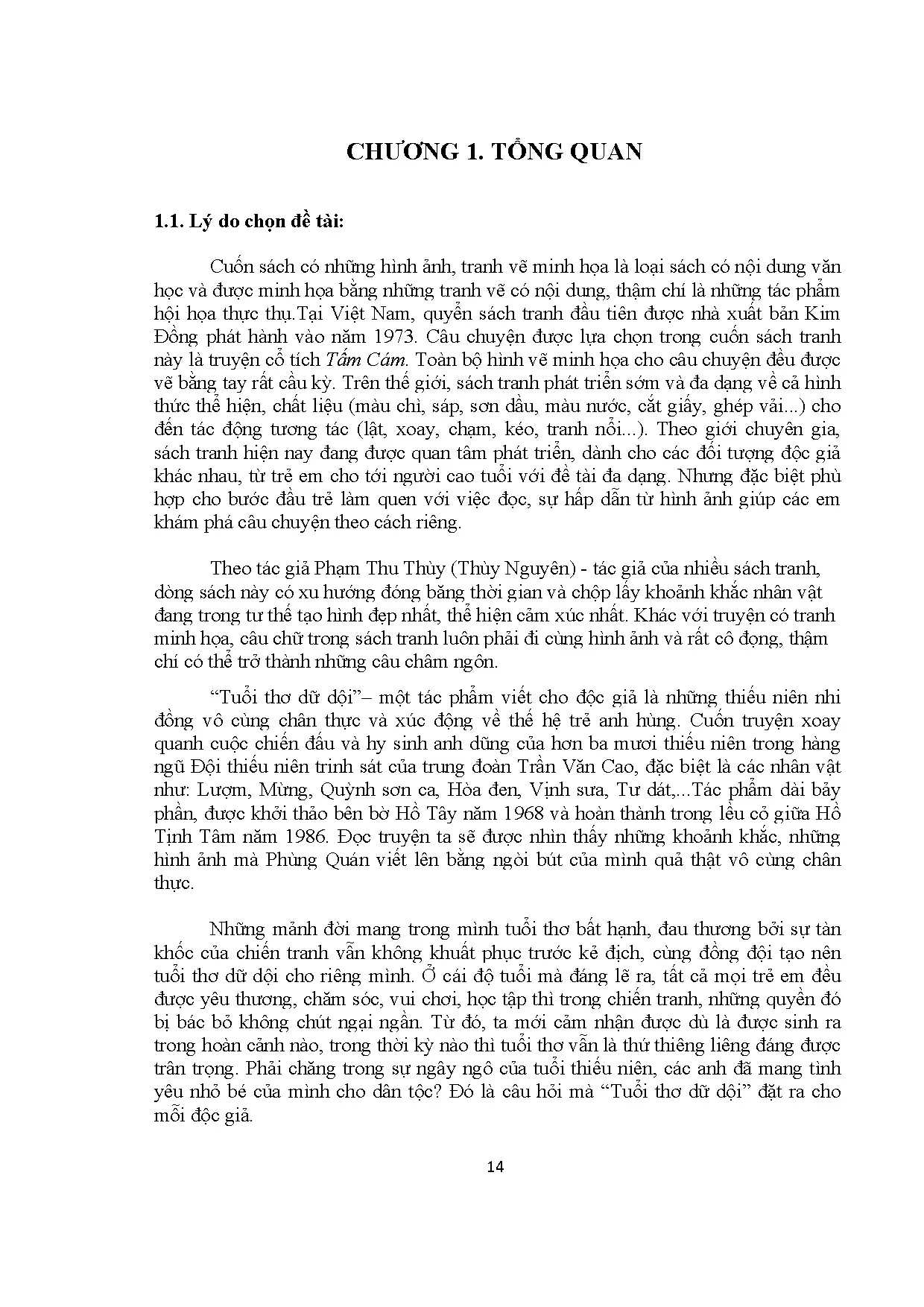 Đồ án tốt nghiệp - Minh họa truyện “Tuổi thơ dữ dội  - Trang 16