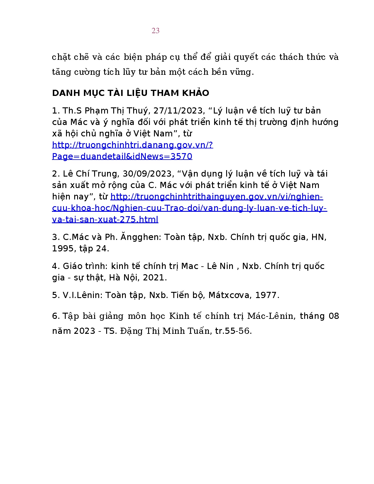 Ảnh một số trang tài liệu