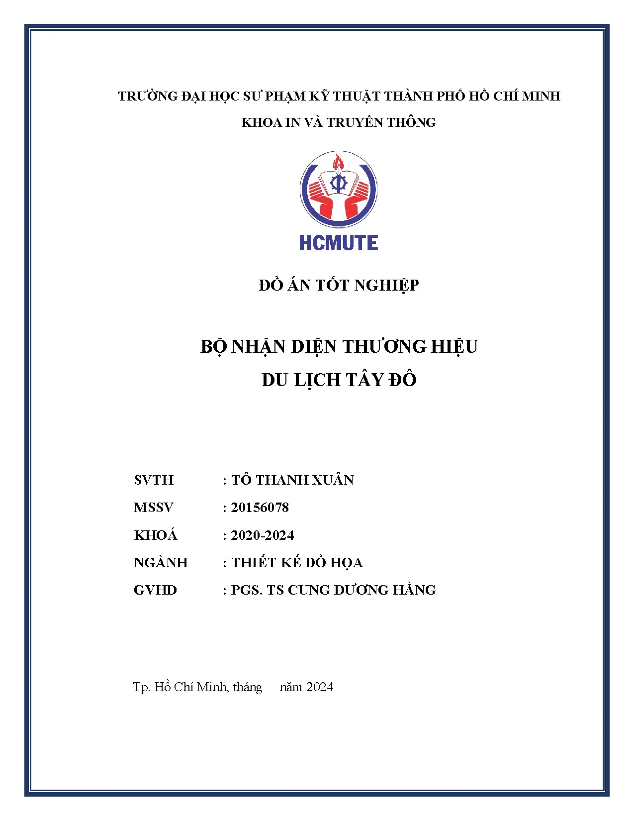 Đồ án tốt nghiệp - Bộ nhận diện thương hiệu Du lịch Tây Đô - Trang 2