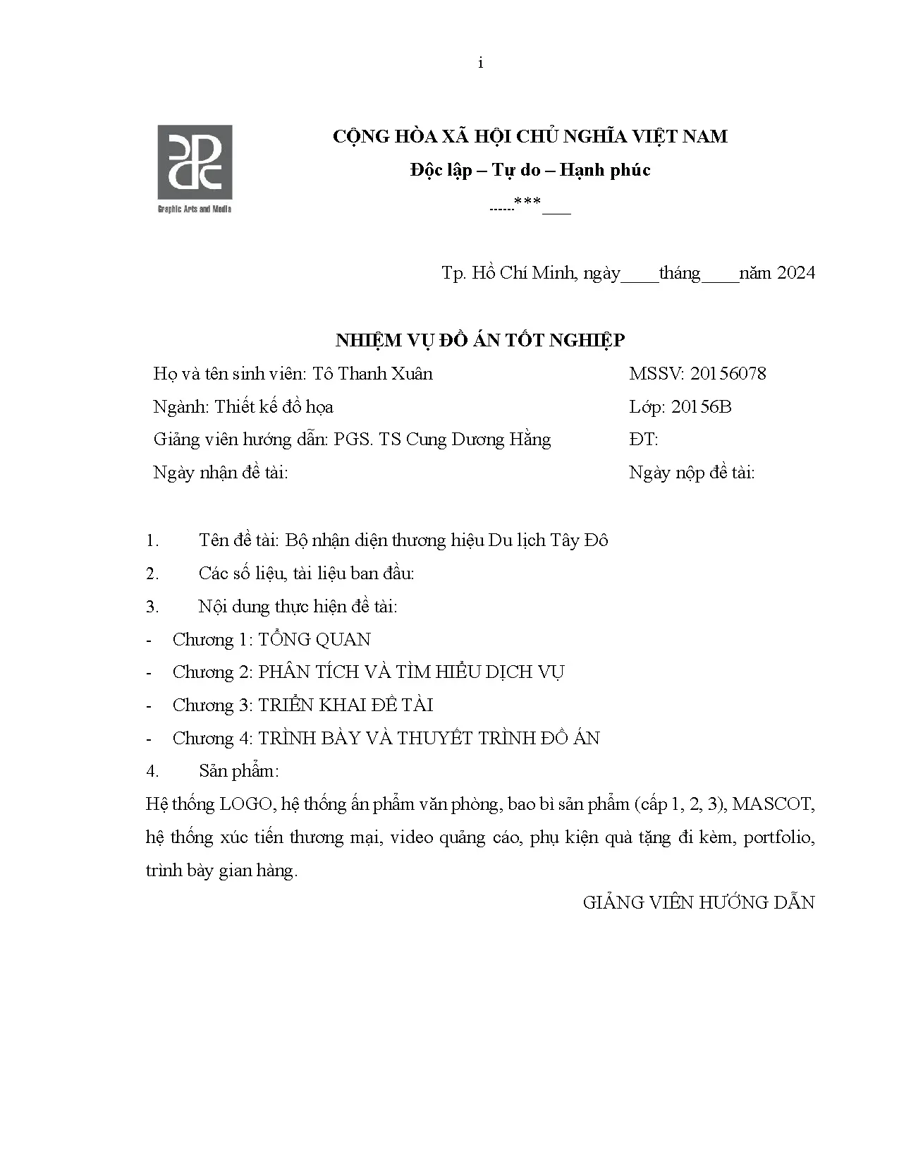 Đồ án tốt nghiệp - Bộ nhận diện thương hiệu Du lịch Tây Đô - Trang 3