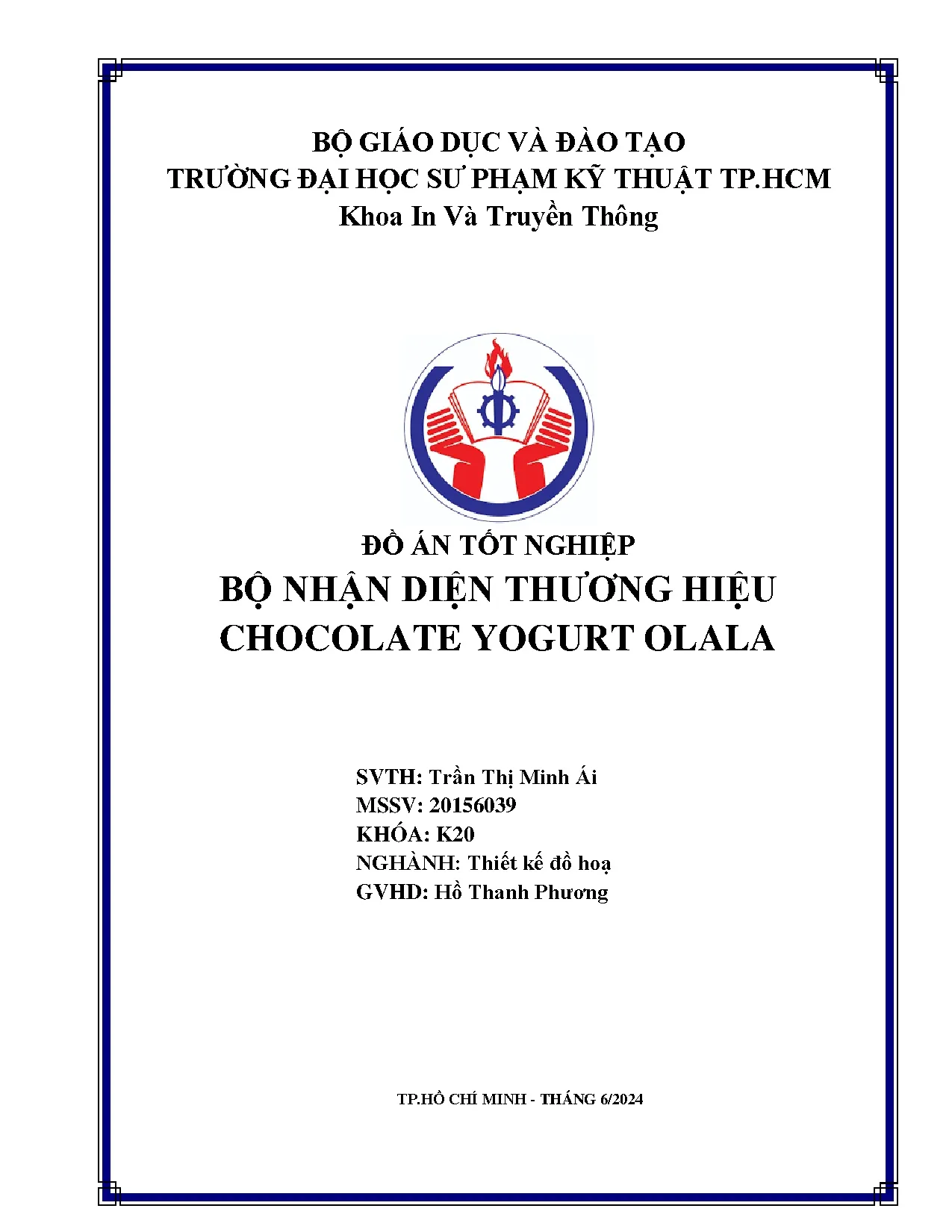 Đồ án tốt nghiệp - Bộ nhận diện thương hiệu Chocolate yogurt Olala - Trang 2