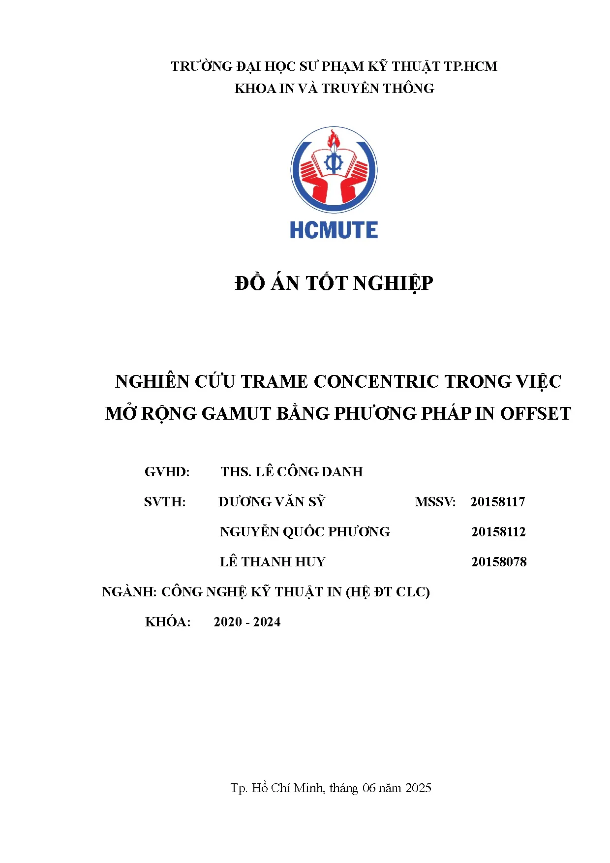 Đồ án tốt nghiệp - Nghiên cứu Trame concentric trong việc mở rộng Gamut bằng phương pháp in Offset - Trang 2