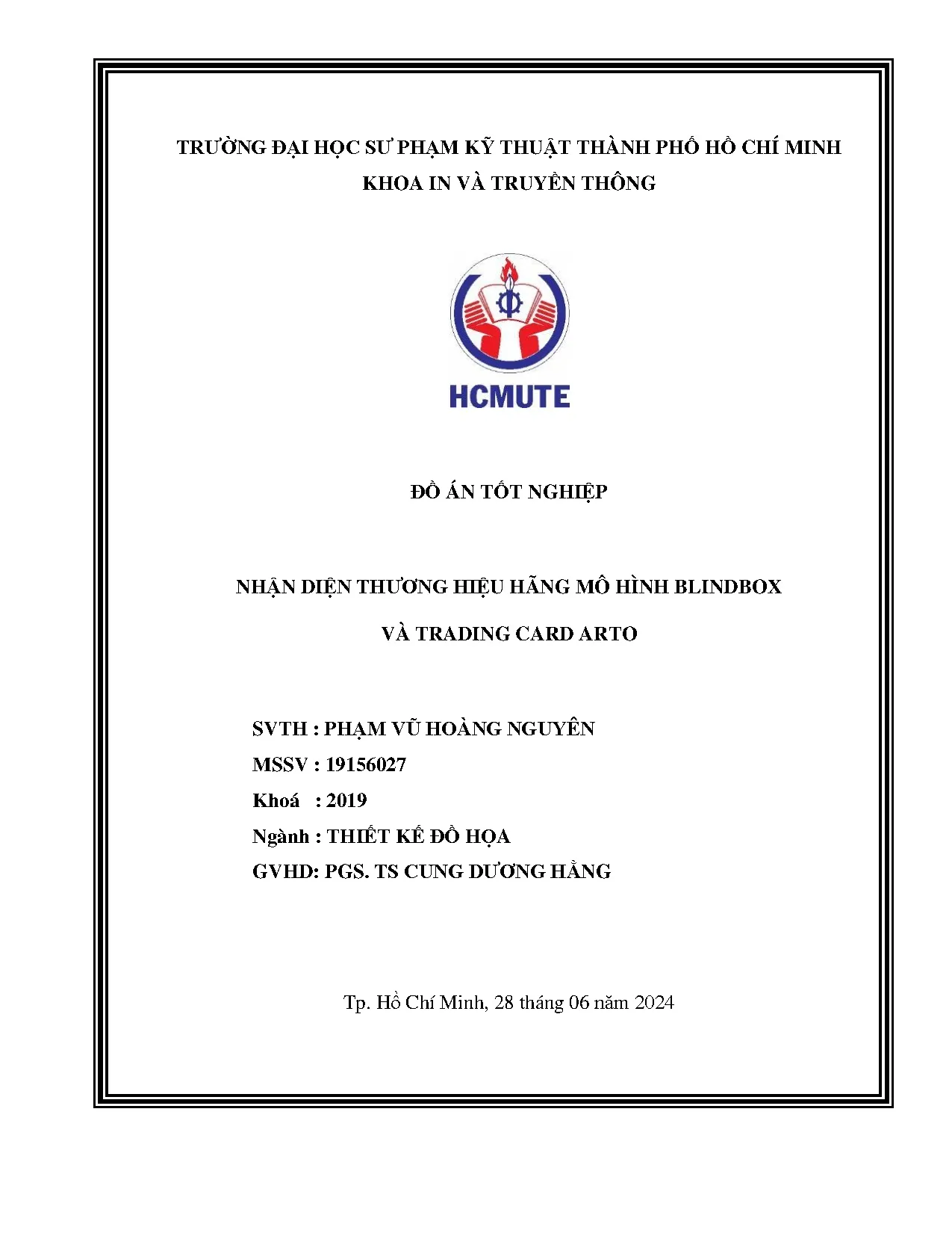 Đồ án tốt nghiệp - Nhận diện thương hiệu hãng mô hình blindbox và trading card arto