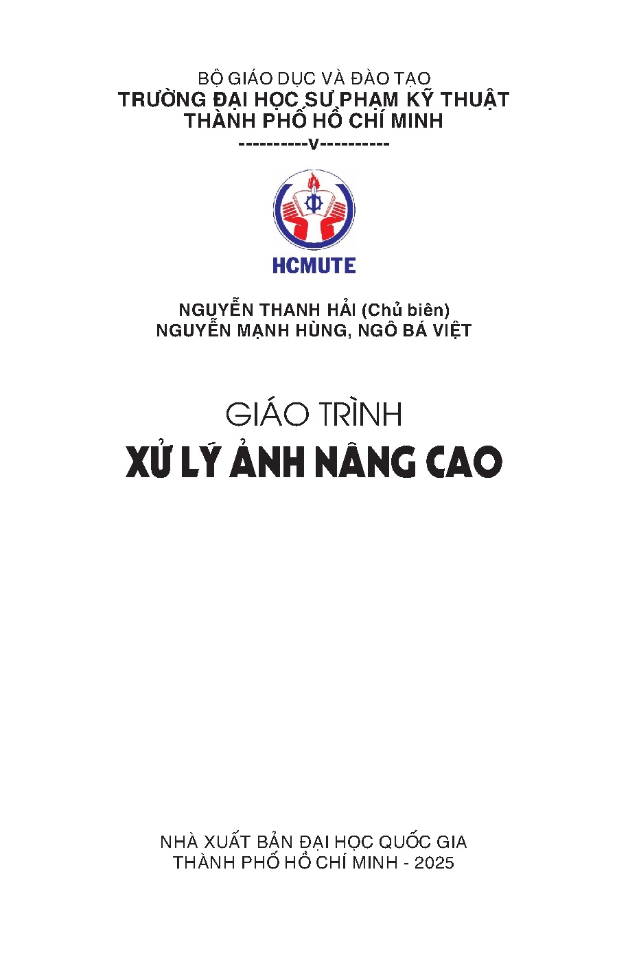 Giáo trình xử lý ảnh nâng cao (HCMUTE)