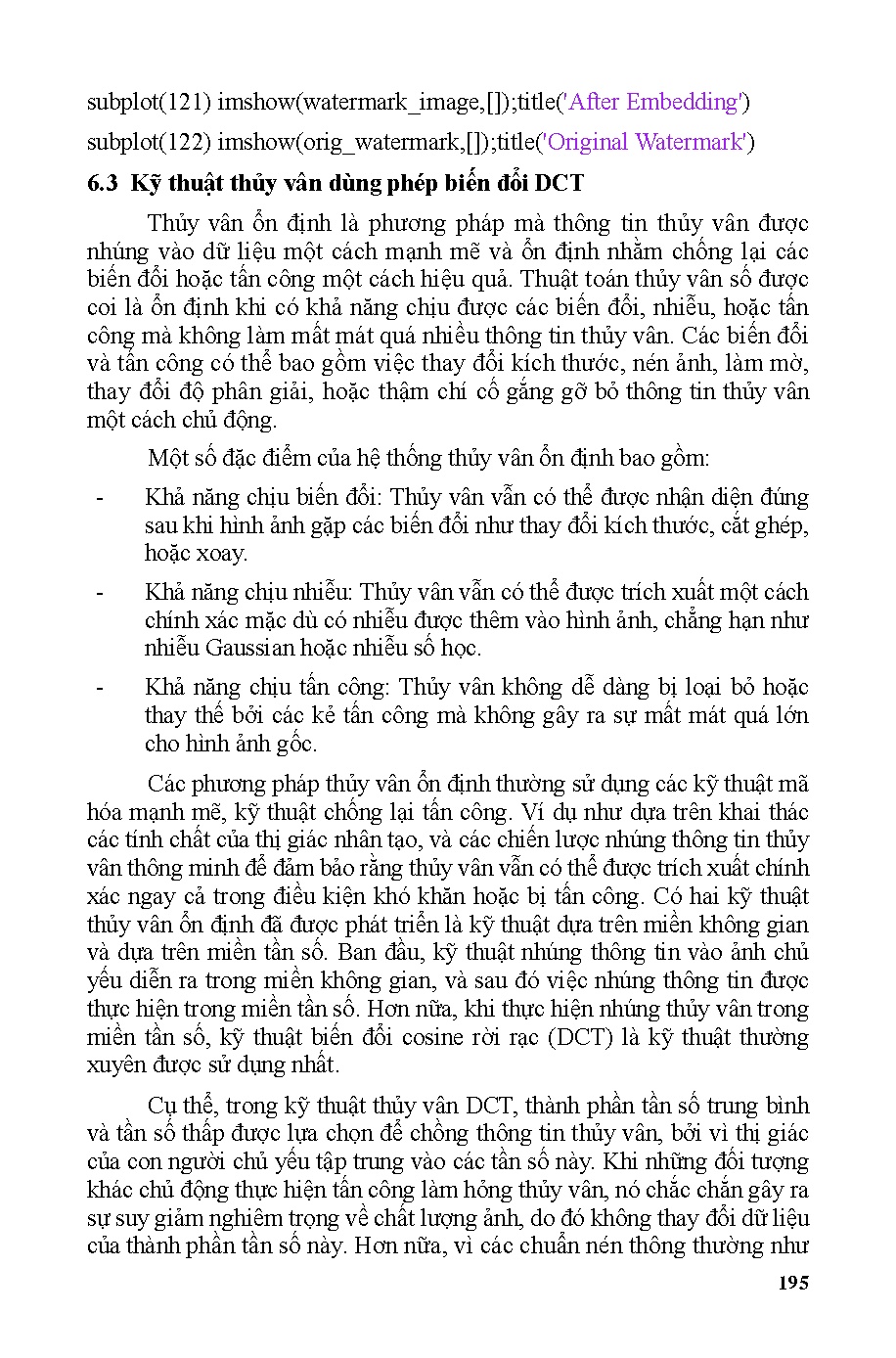Giáo trình xử lý ảnh nâng cao (HCMUTE) - Trang 195