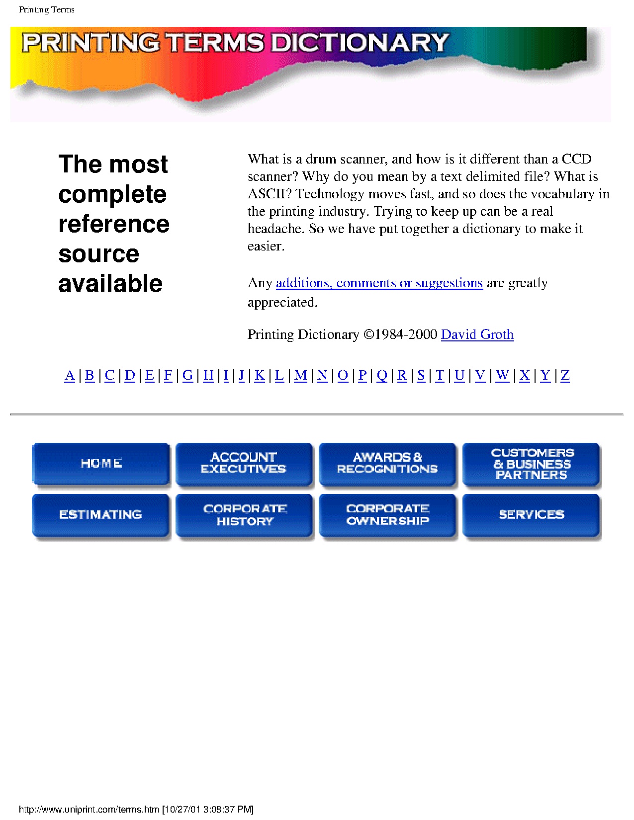 Printing dictionary