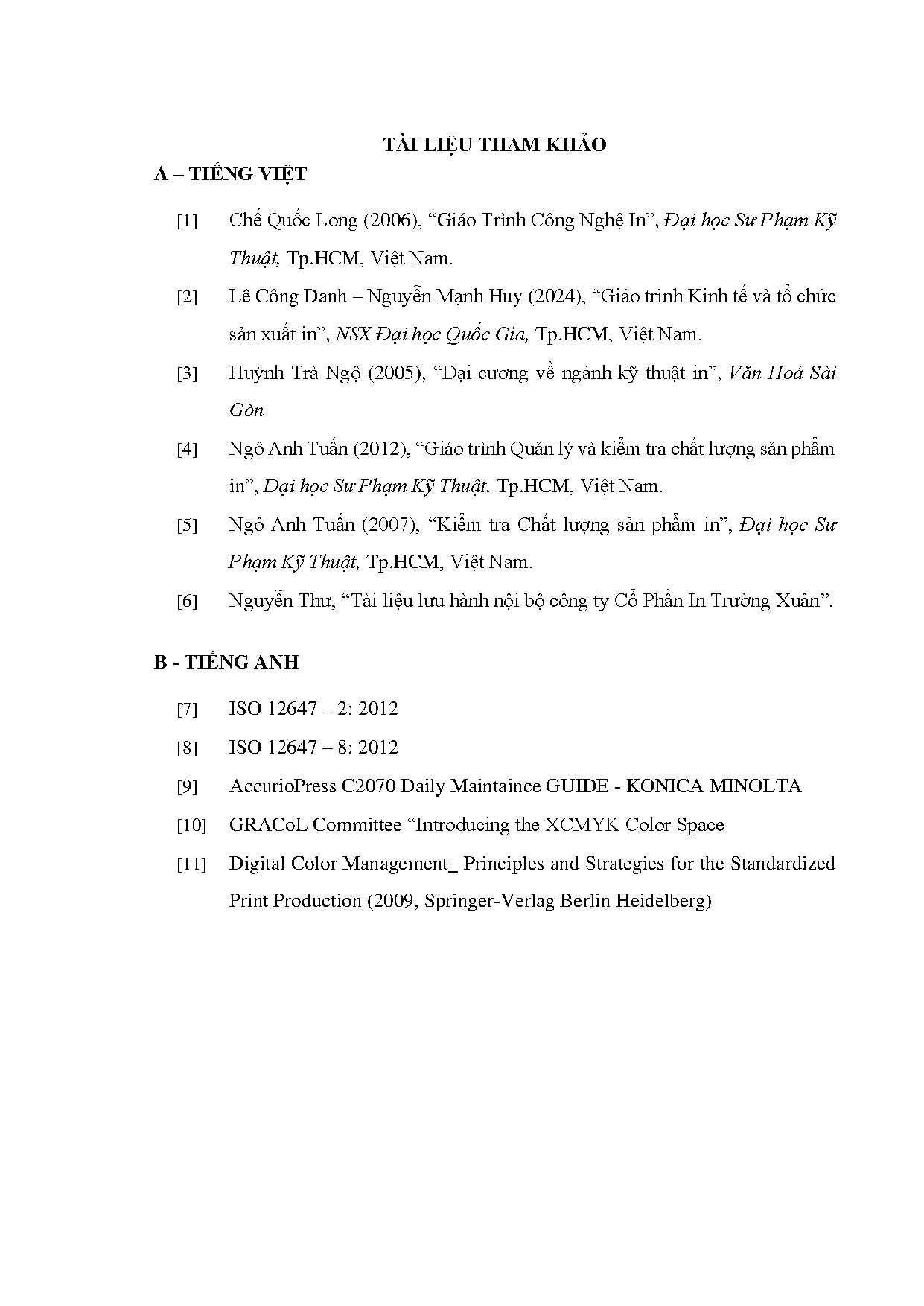 Ảnh một số trang tài liệu