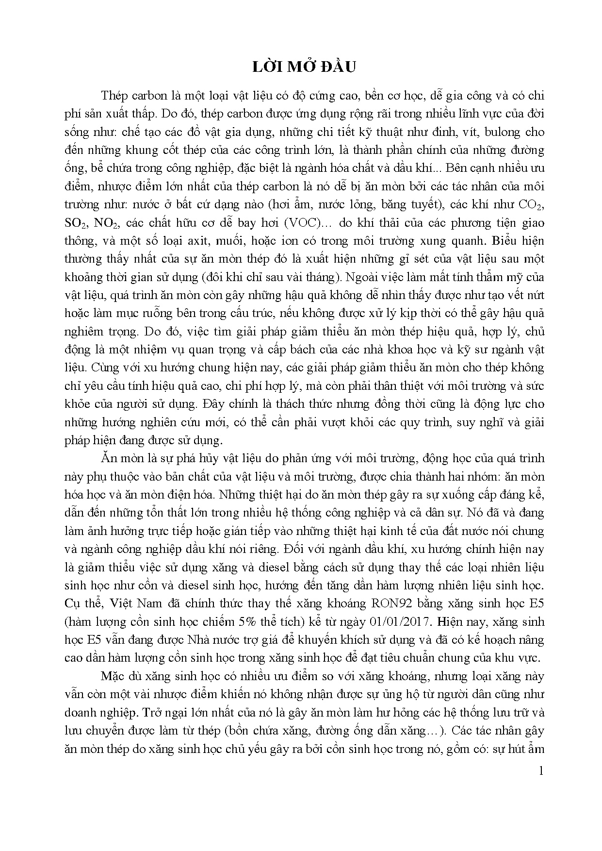Đồ án tốt nghiệp - Nghiên cứu khả năng chống ăn mòn trong nước biển và xăng sinh học của bồn CXBT - Trang 20