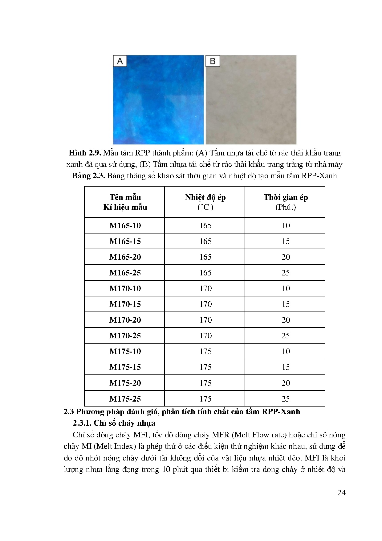 Đồ án tốt nghiệp - Nghiên cứu chế tạo tấm vách ngăn từ rác thải khẩu trang y tế bằng phương pháp ÉN - Trang 43